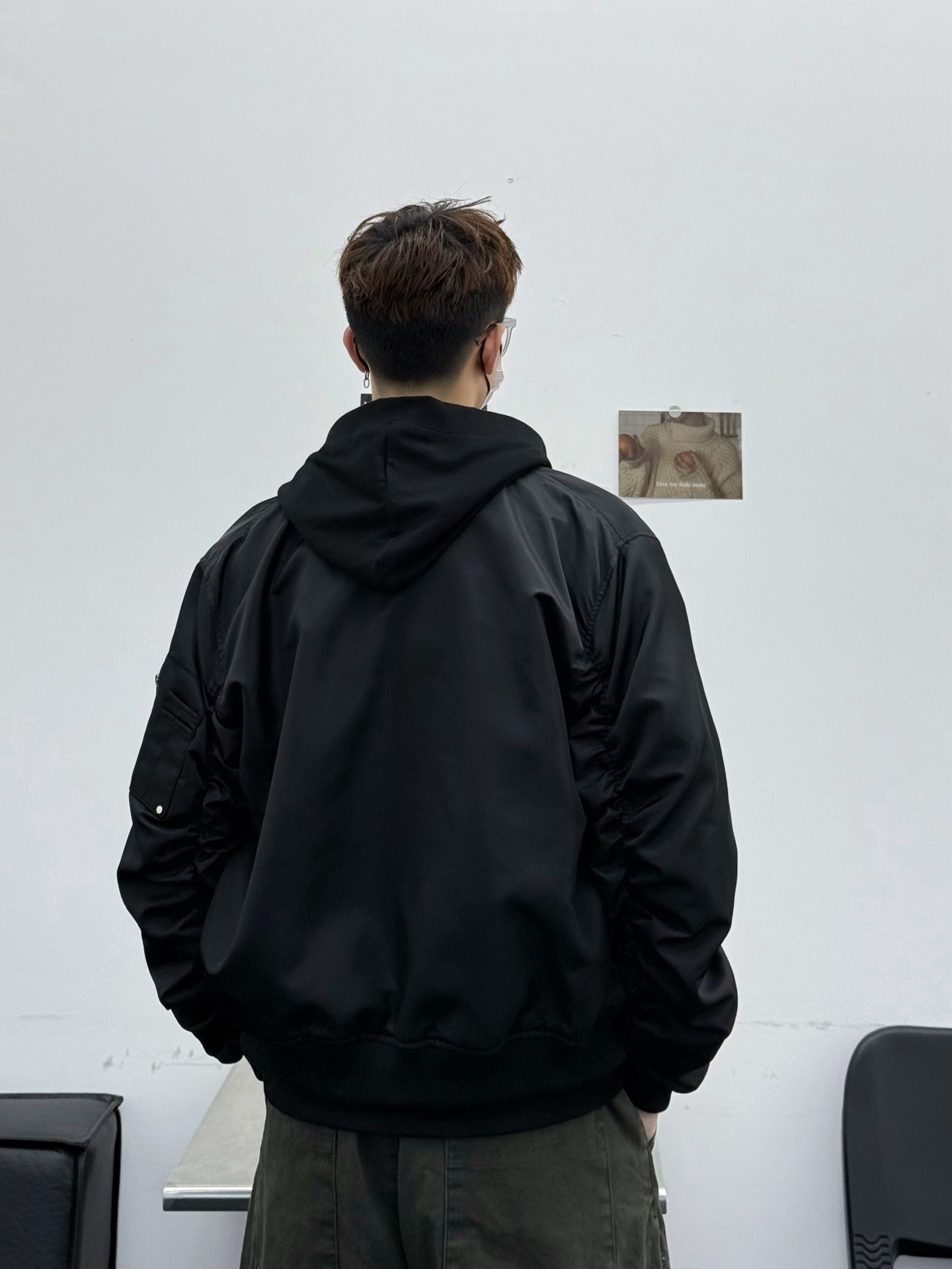 [FLAT ROOM] COLOR-BLOCKED FLIGHT JACKET st2065