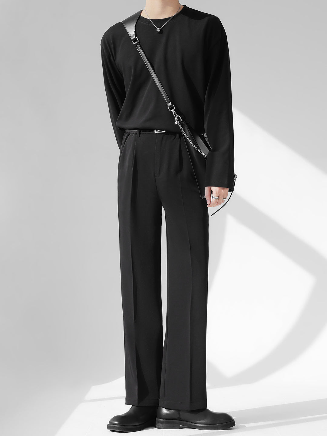 [HOHO] 자체 제작 고급 드레이프 솔리드 컬러 티셔츠 ST1750 