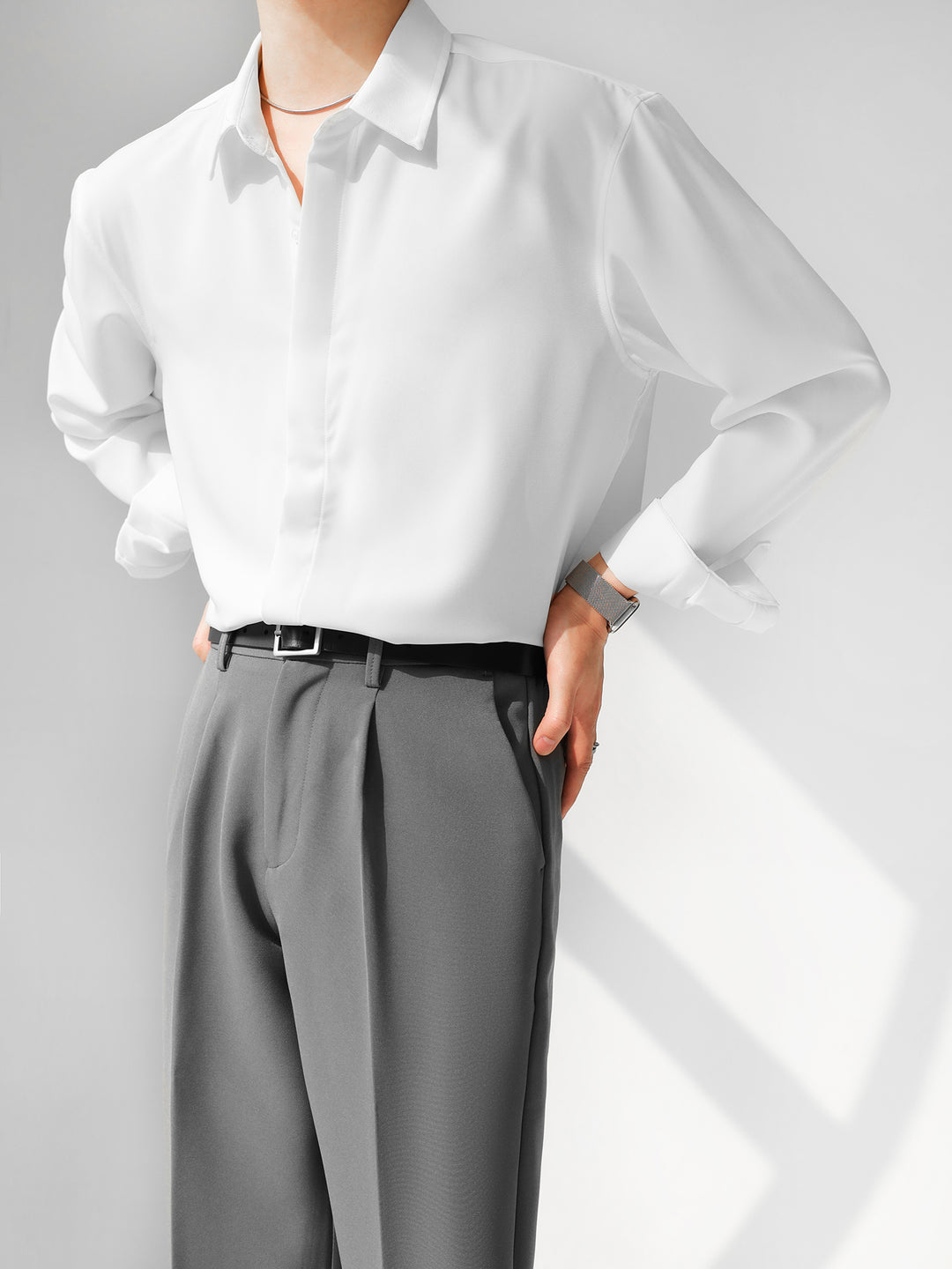 [HOHO] 심플 디자인 셔츠 st1120