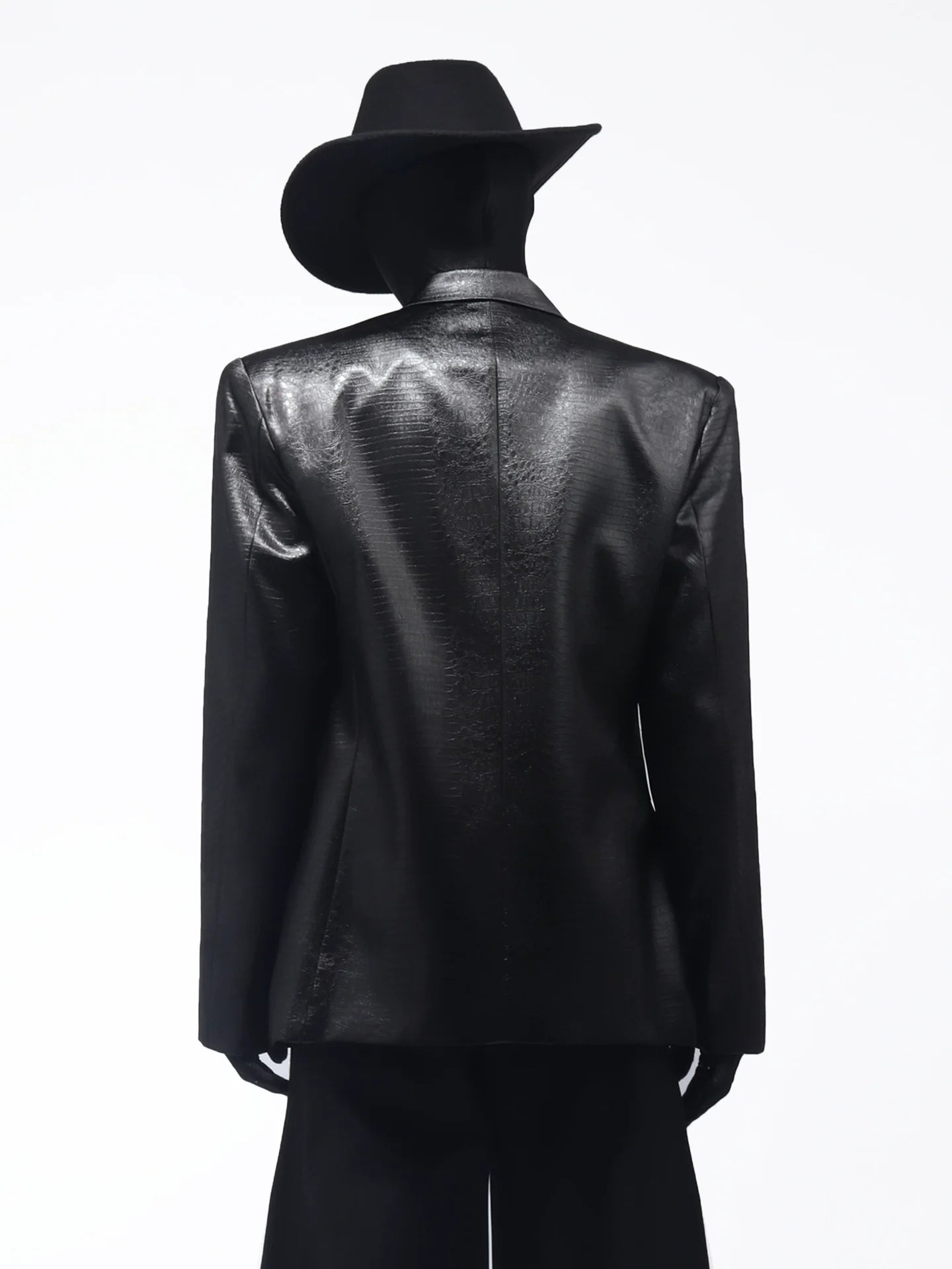 프리미엄 버클, 중공업용 어깨 패드 블레이저, 남성적인 멋쟁이 스타일의 니치 디자인 정장 