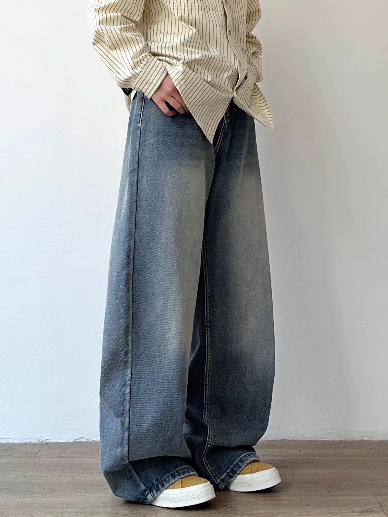 Washed scimitar versatile jeans SIN0915