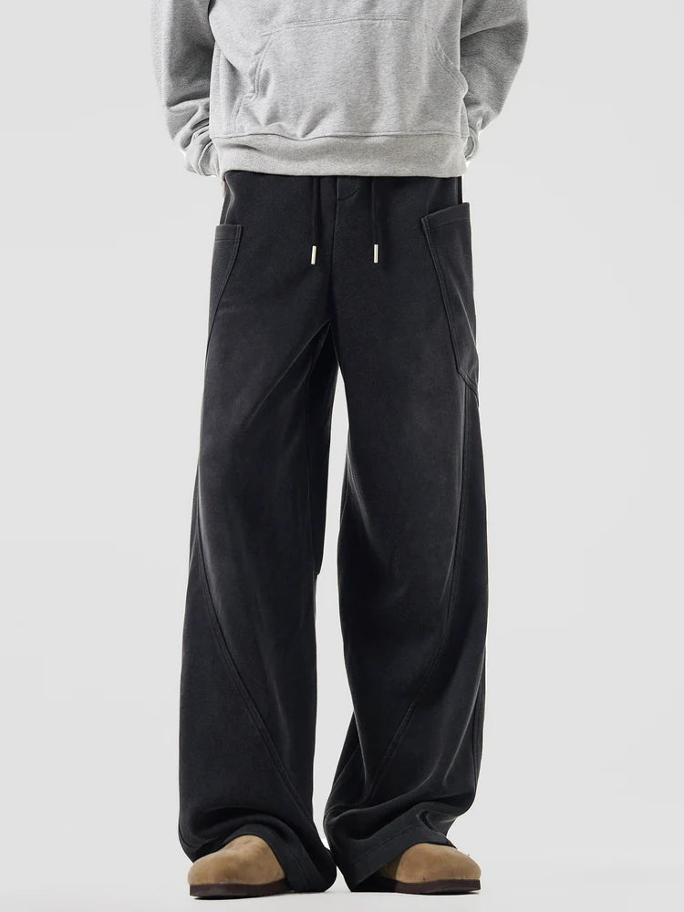 Amerikanische, robuste, eng anliegende, einfarbige Jogginghose für Herren, trendige Marke, locker fallende Laufhose, Modell SIN0897 