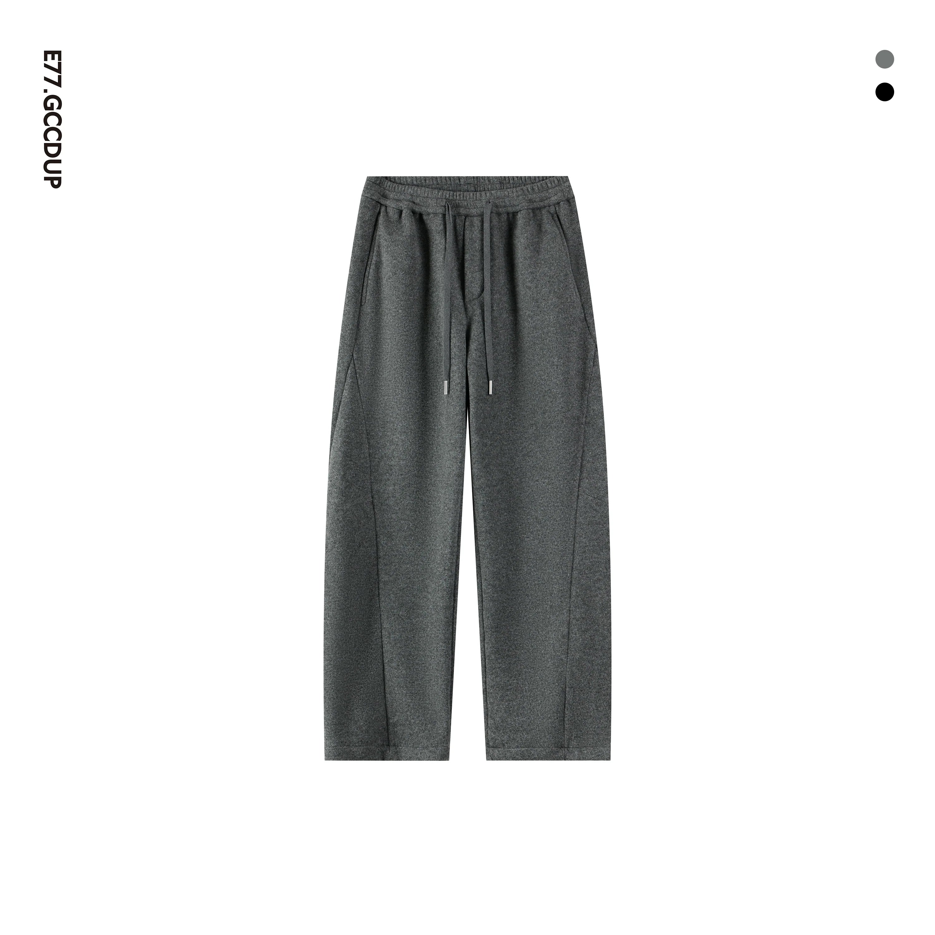 Kangaroo sweater heavy double stream spinning terry cloth stacked wear velvet kangaroo hooded sweater set