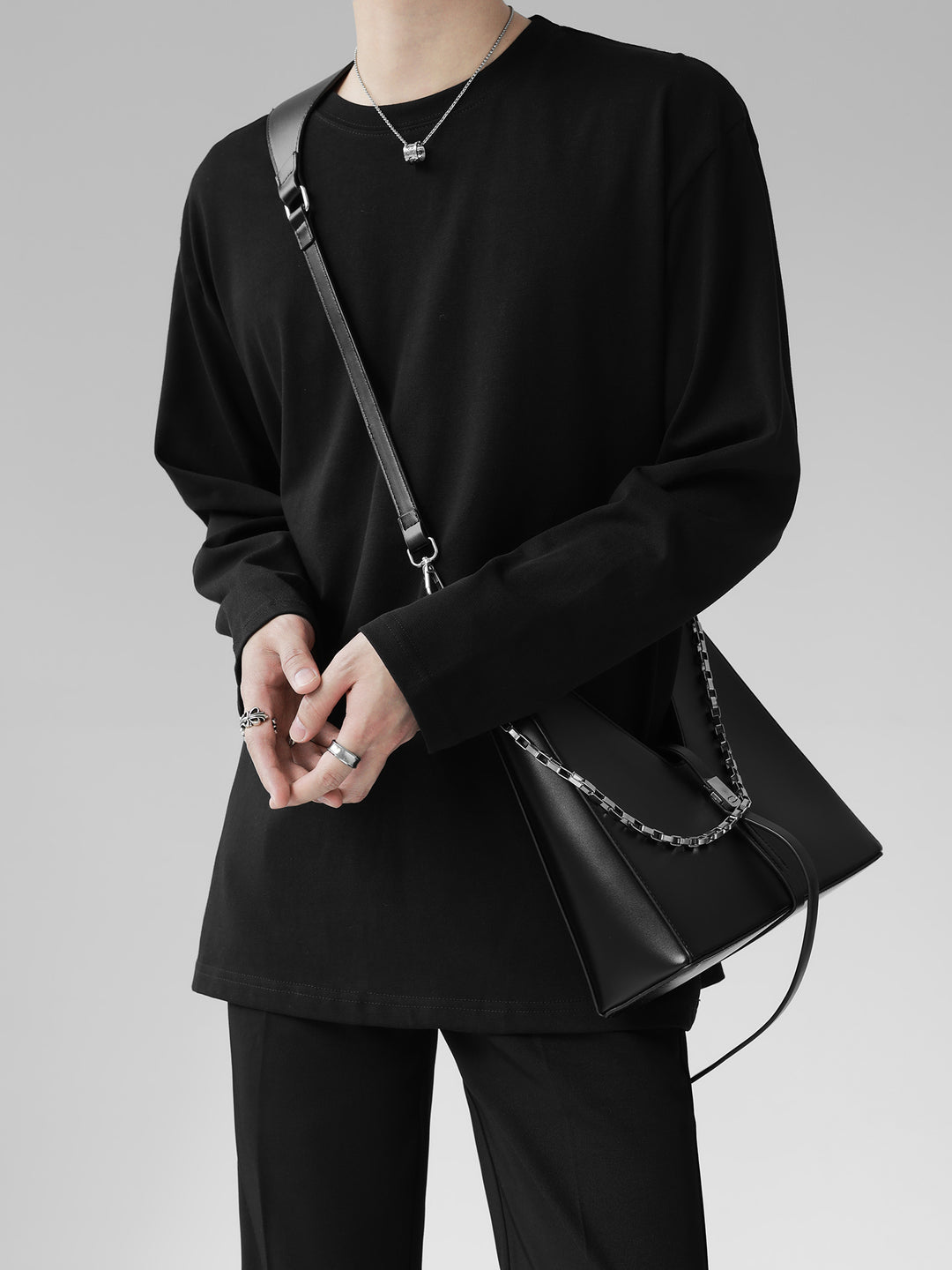 [HOHO] 자체 제작 고급 드레이프 솔리드 컬러 티셔츠 ST1750 