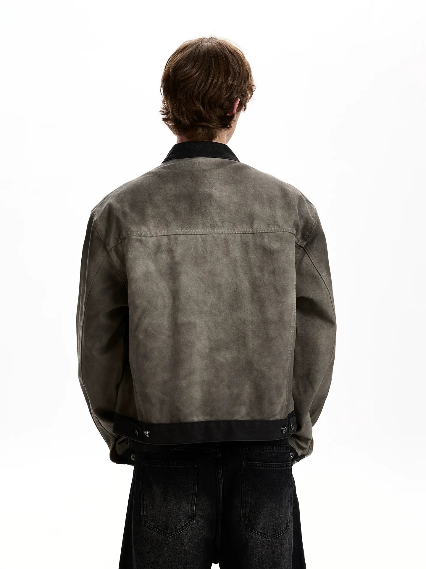 Old stitched fake two-piece denim jacket SIN0956