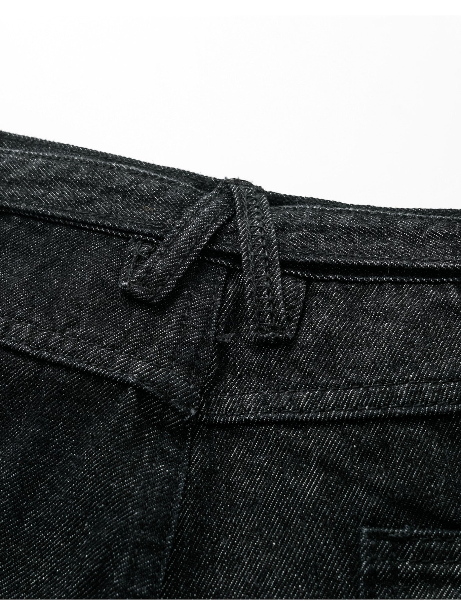 [SINONOME] DRAWSTRING A-CUT HEAVY JEANS st5021