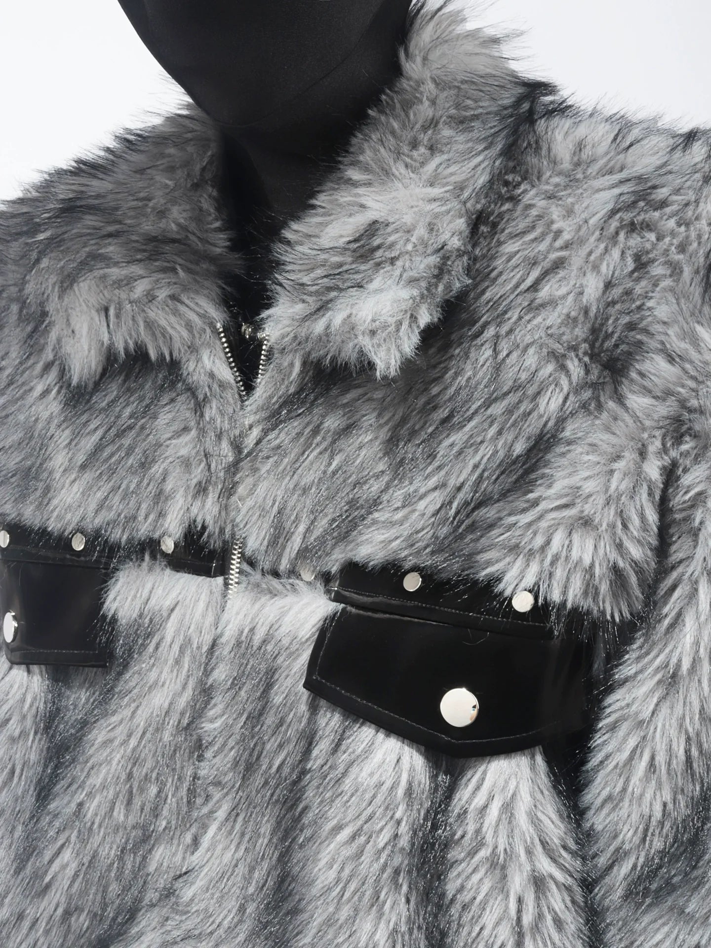 Winter light luxury atmospheric short mink splicing jacket warm temperament senior coat men