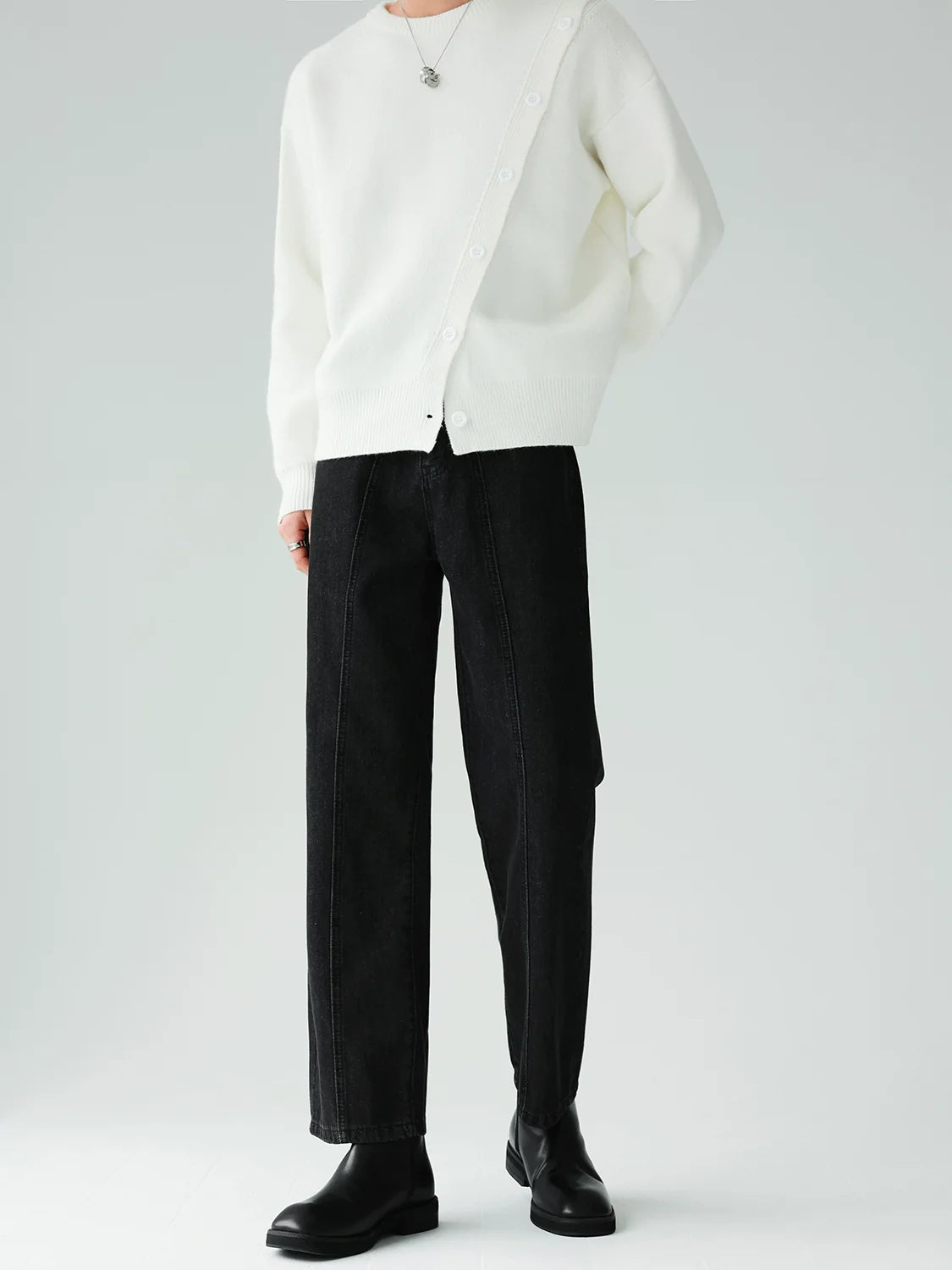 Vintage High Waist Straight Jeans SIN0932