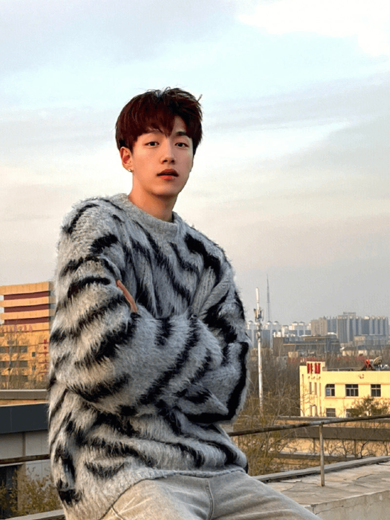 [XXXHOT] 얼룩말 무늬 모헤어 스웨터 ST1540 