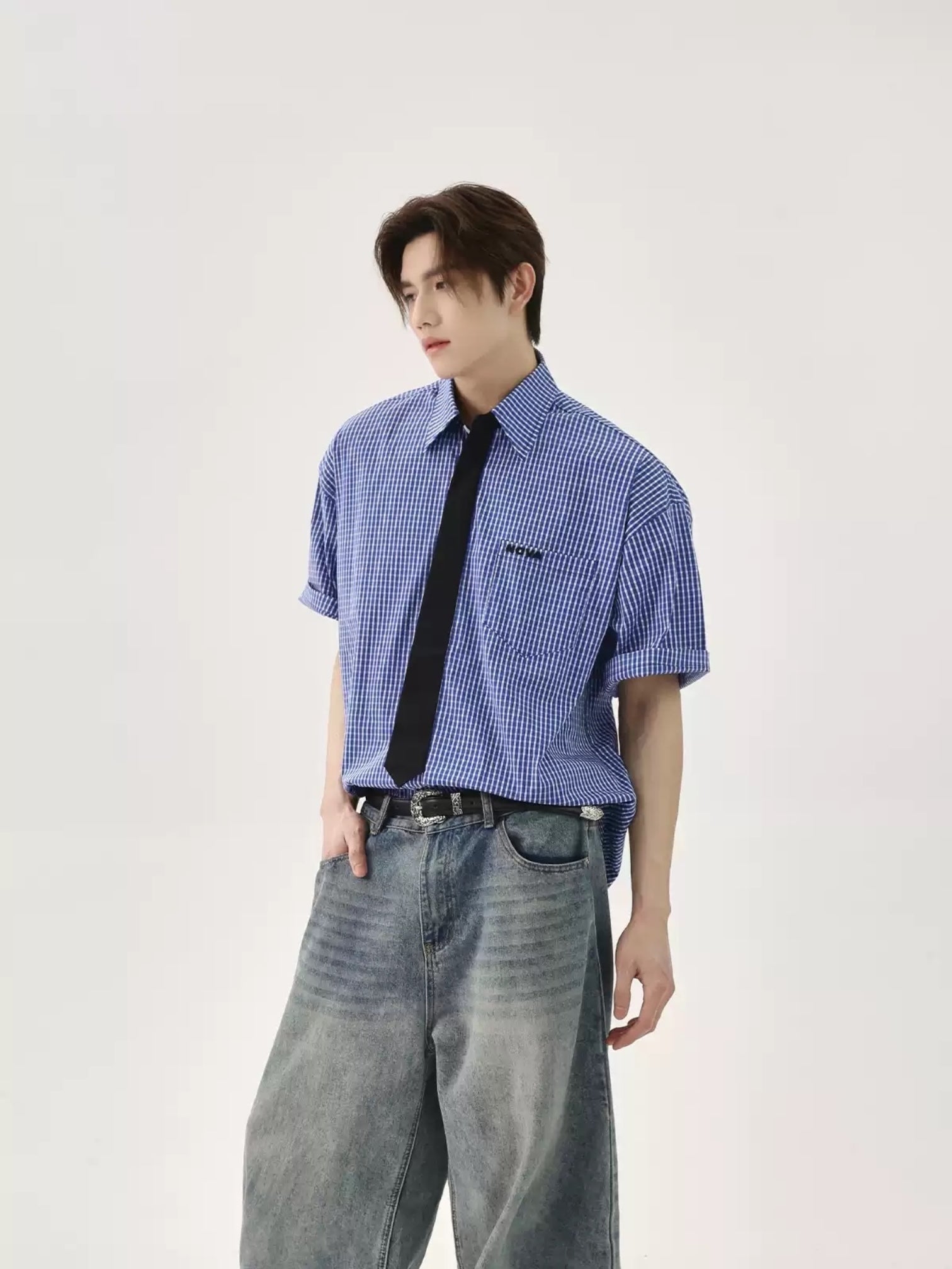 [TURNTIDE] 빈티지 컬리지 체크 셔츠 st5020