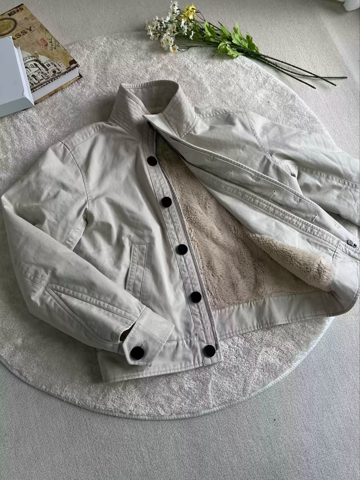 [XANVAS] 플리스 안감 작업 재킷 st5013 