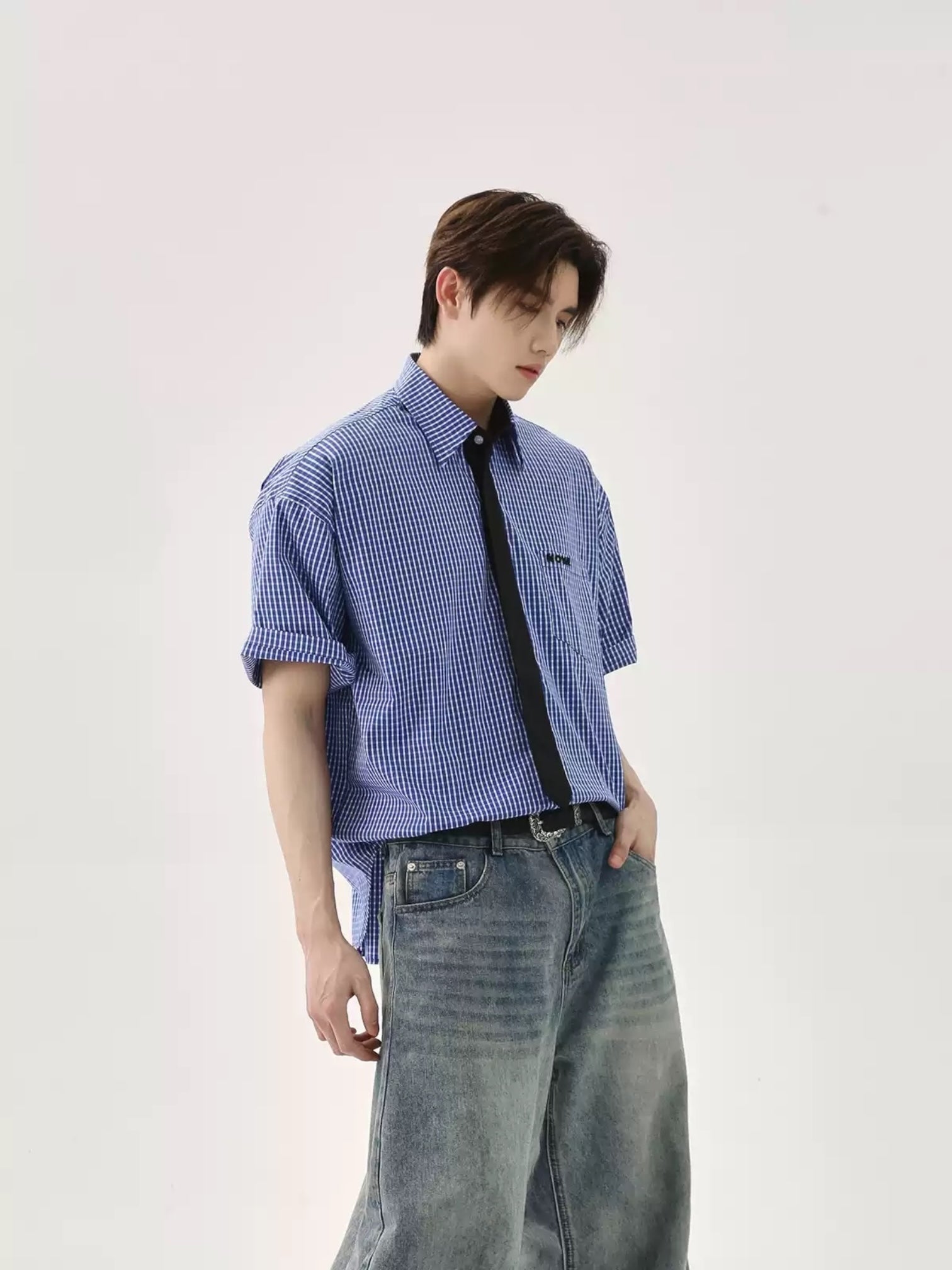 [TURNTIDE] 빈티지 컬리지 체크 셔츠 st5020