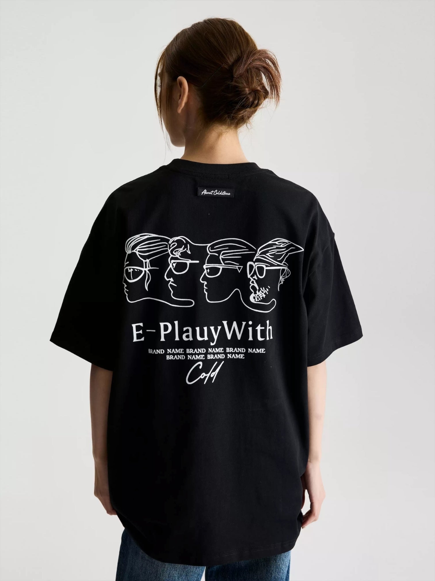 [콜드스톤] 그래픽 와이드 티셔츠 st5020