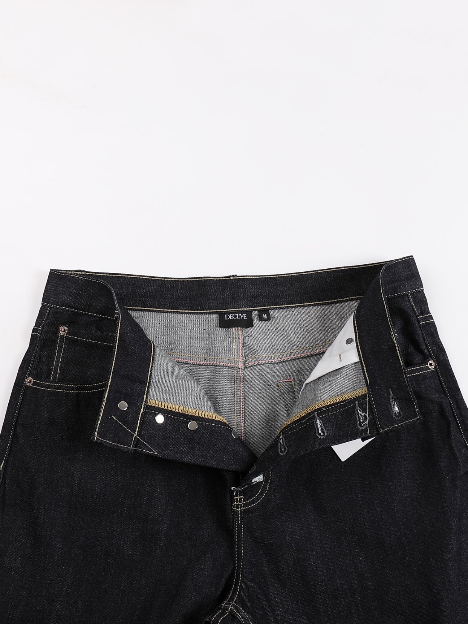 [DECEYE] DISTRESSED A-CUT DENIM JEANS st5020