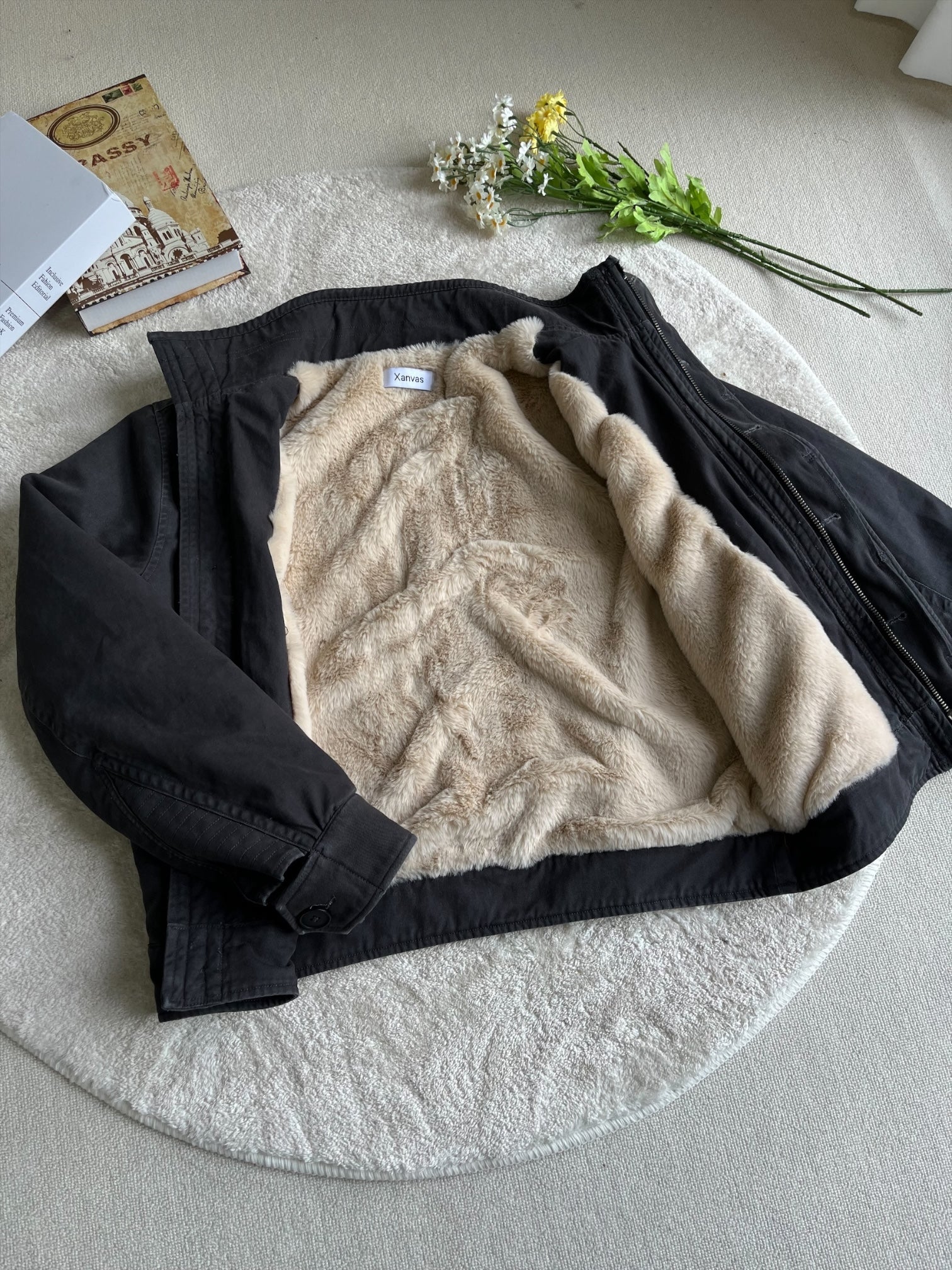 [XANVAS] 플리스 안감 작업 재킷 st5013 