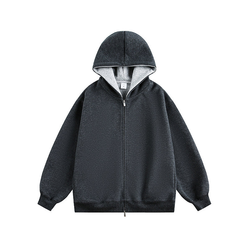 CONTRAST HOOD ZIP-UP JACKET EHW5047