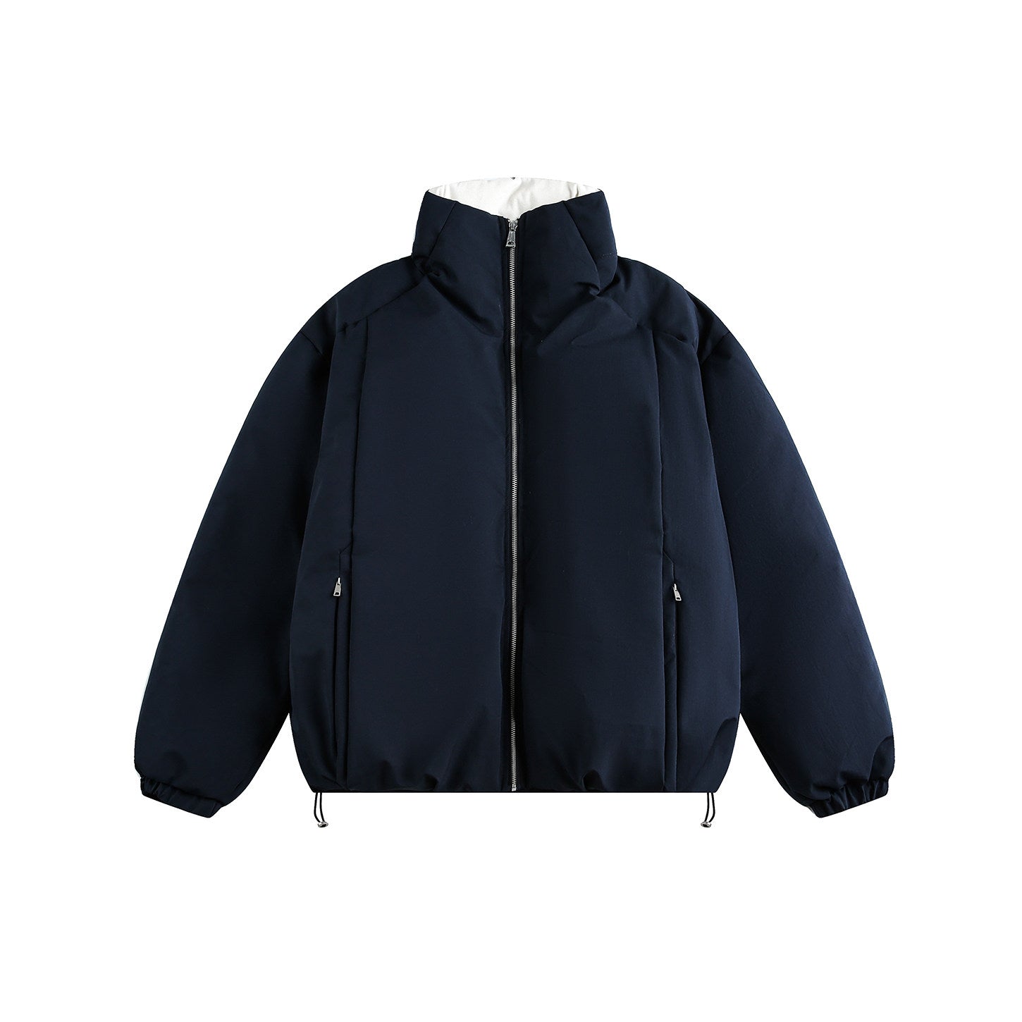 AMERICAN STYLE OVERSIZED STAND-COLLAR DOUBLE-PLACKET DOWN JACKET EHW5020