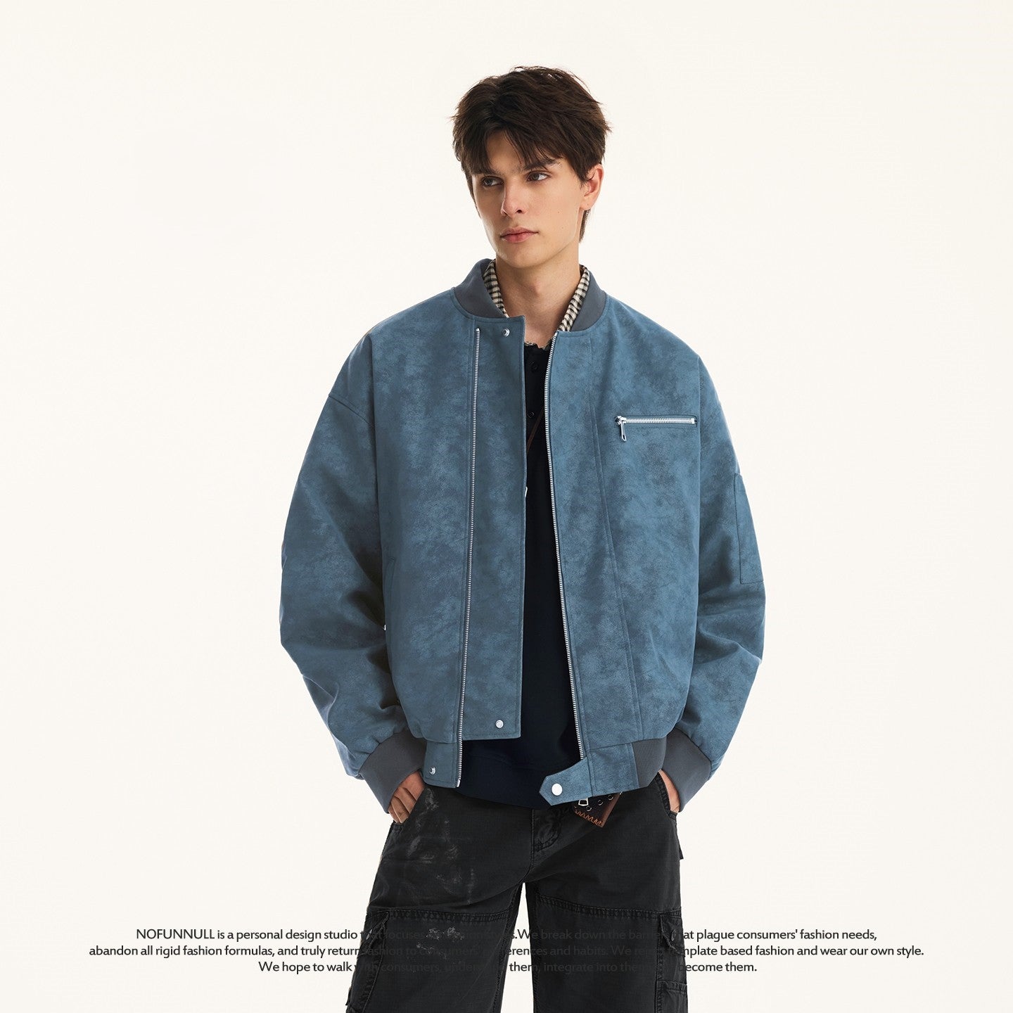 SUEDE BOMBER JACKET EHW5059