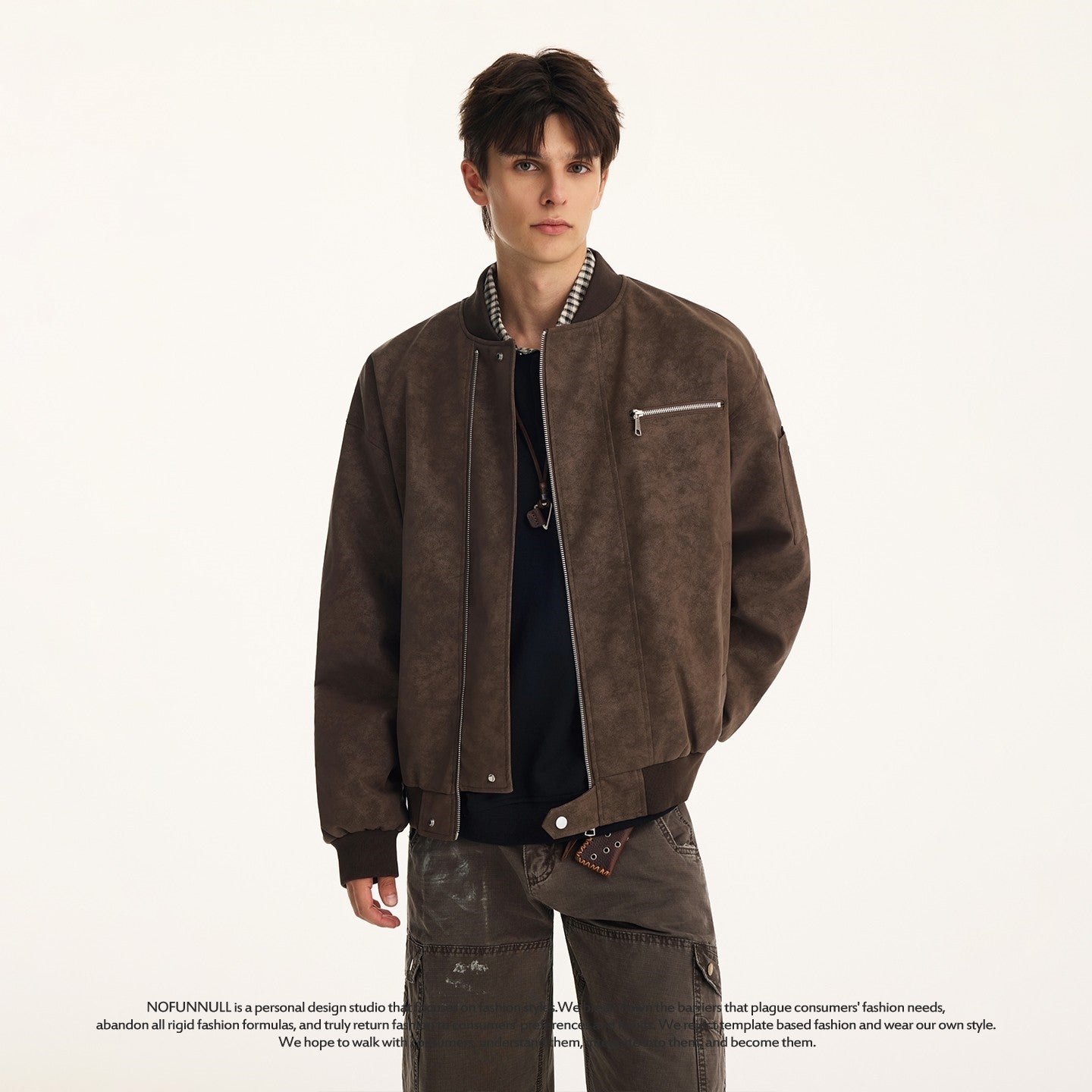 SUEDE BOMBER JACKET EHW5059