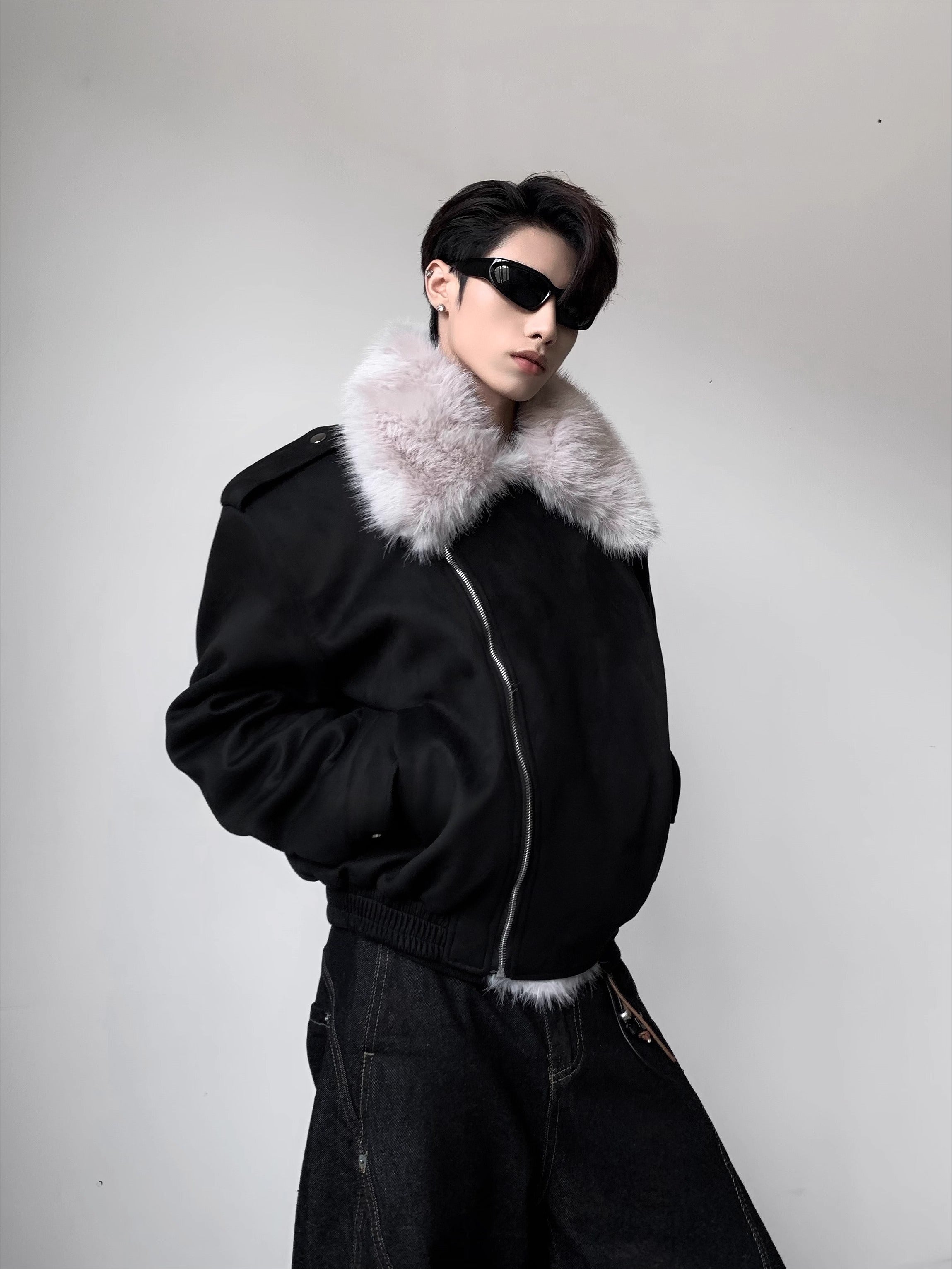 가볍고 고급스러운 두툼한 겨울용 빅 퍼 칼라 시트 마운틴 카빙 재킷, 남성용 고급 패딩 코튼 클린핏 면 의류