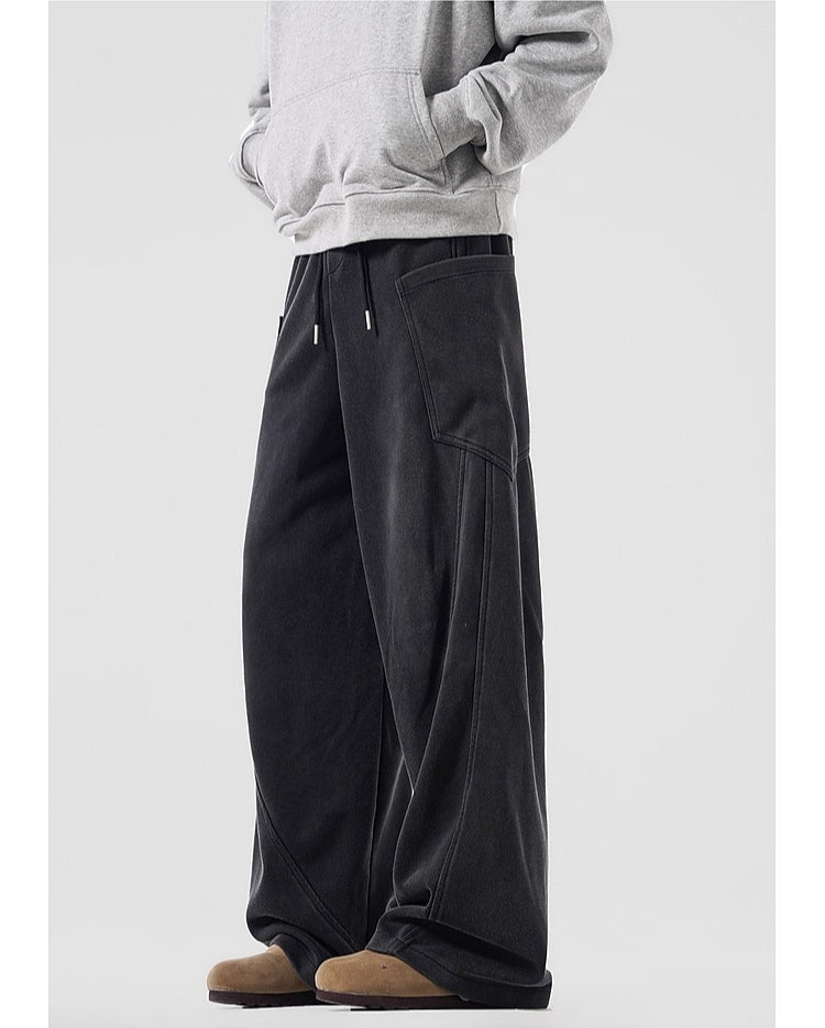 Amerikanische, robuste, eng anliegende, einfarbige Jogginghose für Herren, trendige Marke, locker fallende Laufhose, Modell SIN0897 