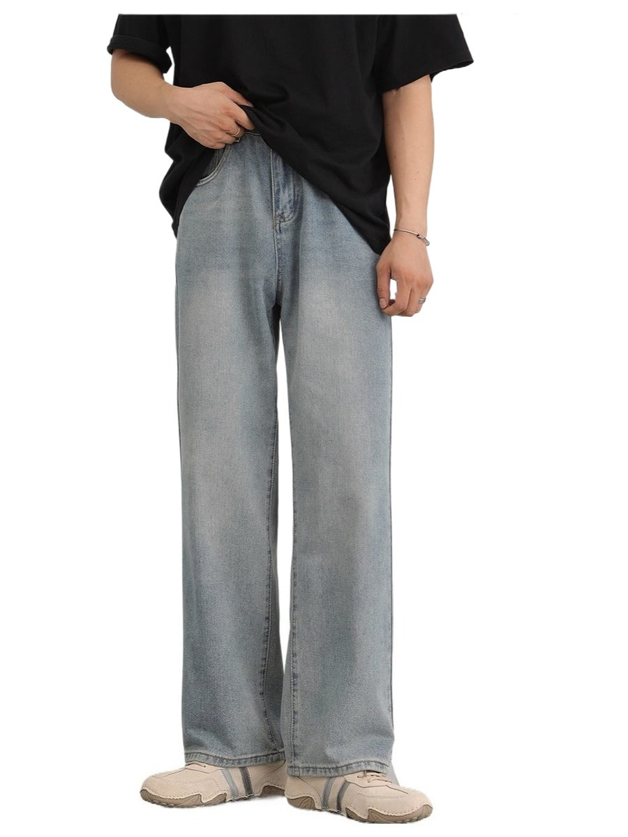 Washed and old versatile casual pants SIN0942