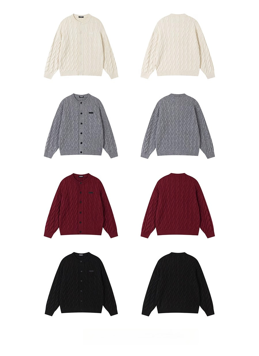 바람에 두툼하게 꼬인 게으른 스웨터 SIN0999 