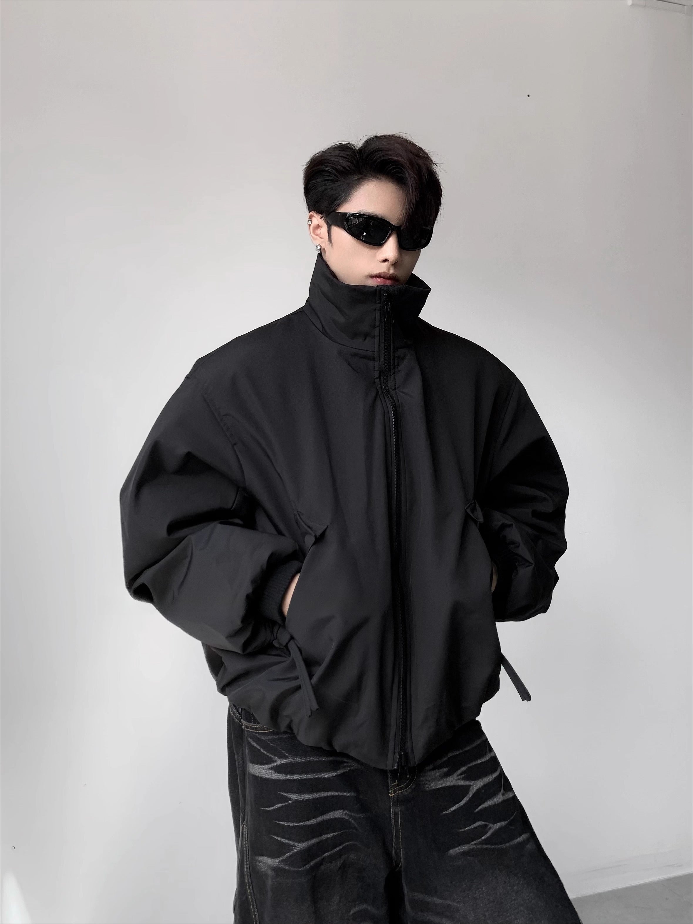 Light luxury 90% white duck down jacket men's winter warm thickened cleanfit jacket cotton jacket