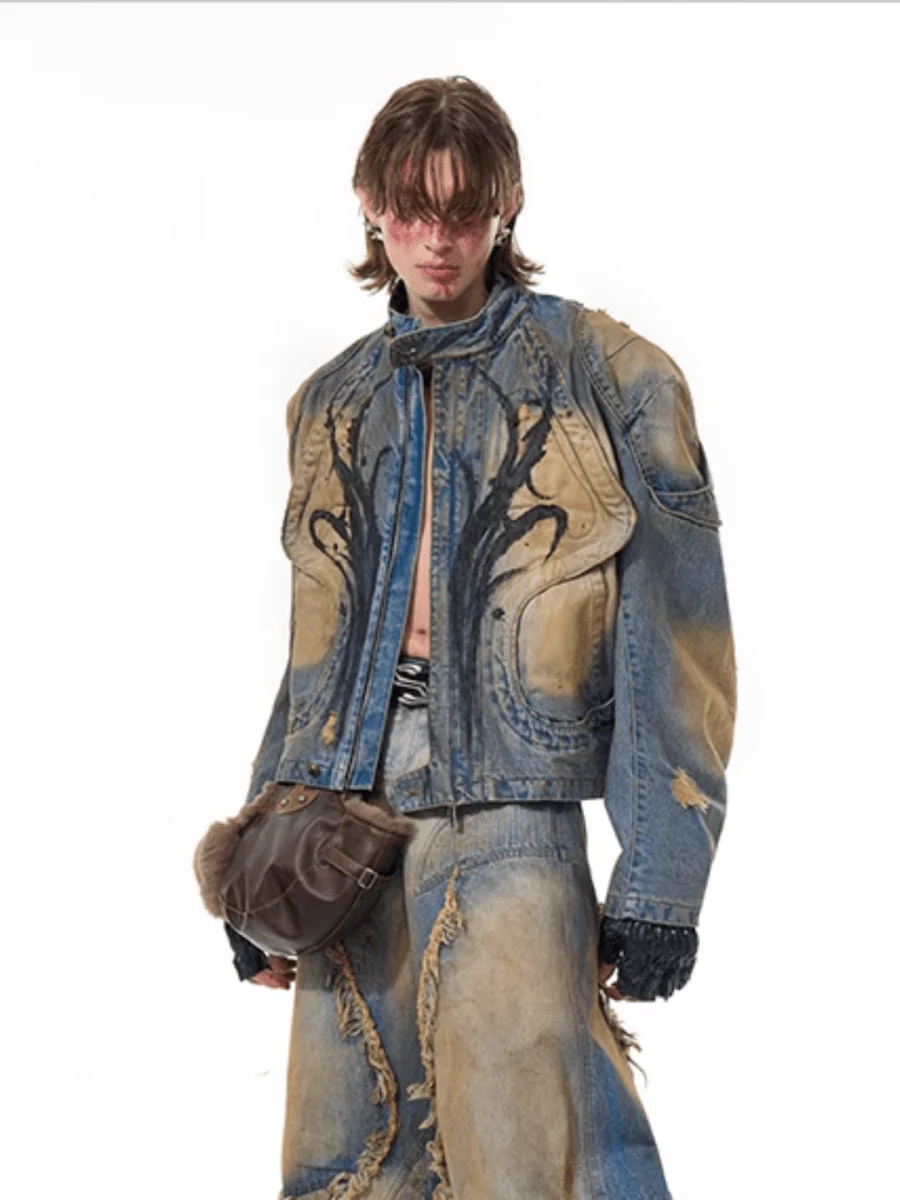 [STARTEXCEEDEND] denim jacket + bottoms st1882
