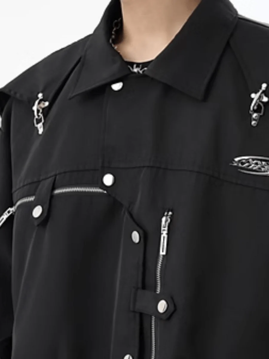 [TREND ST] 니치 디자인 메탈 재킷 st1854