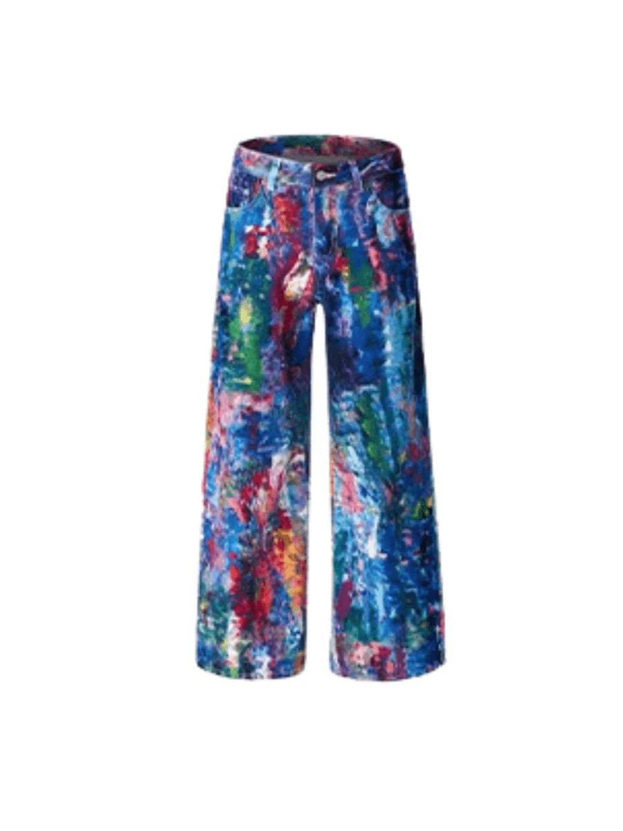 [MADWITCH] street painting printed jeans st1867
