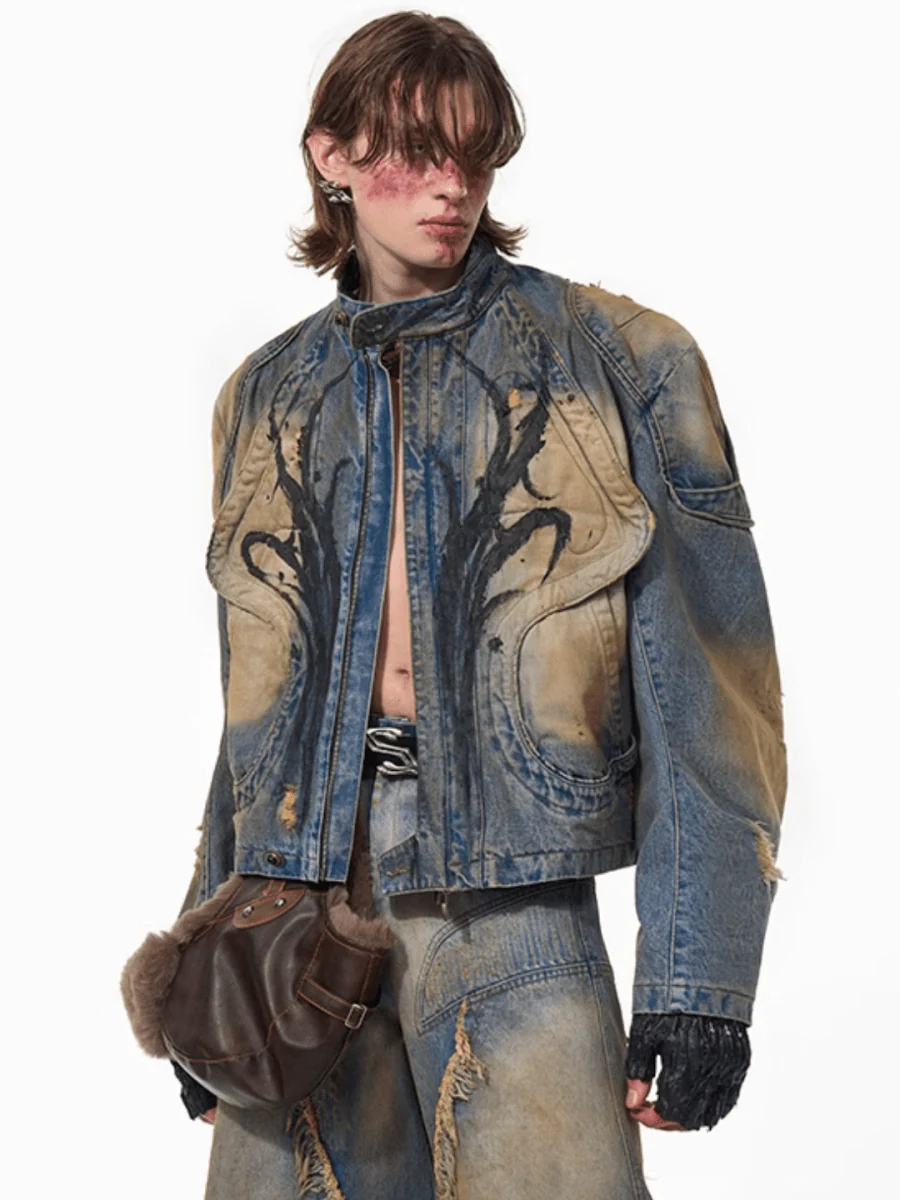 [STARTEXCEEDEND] denim jacket + bottoms st1882