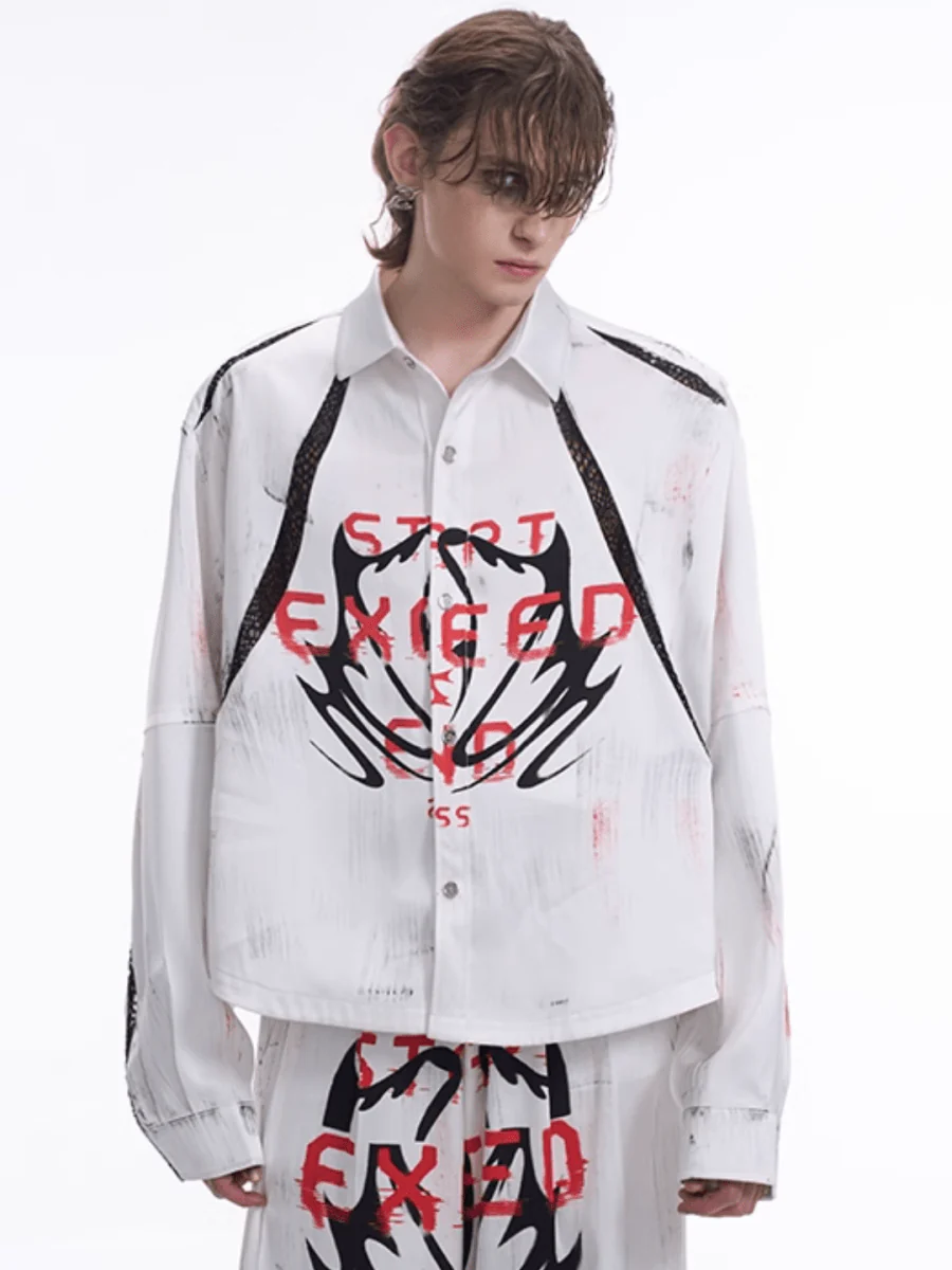 [STARTEXCEEDEND] Skeleton printing LOGO Jacket + Bottoms st1871