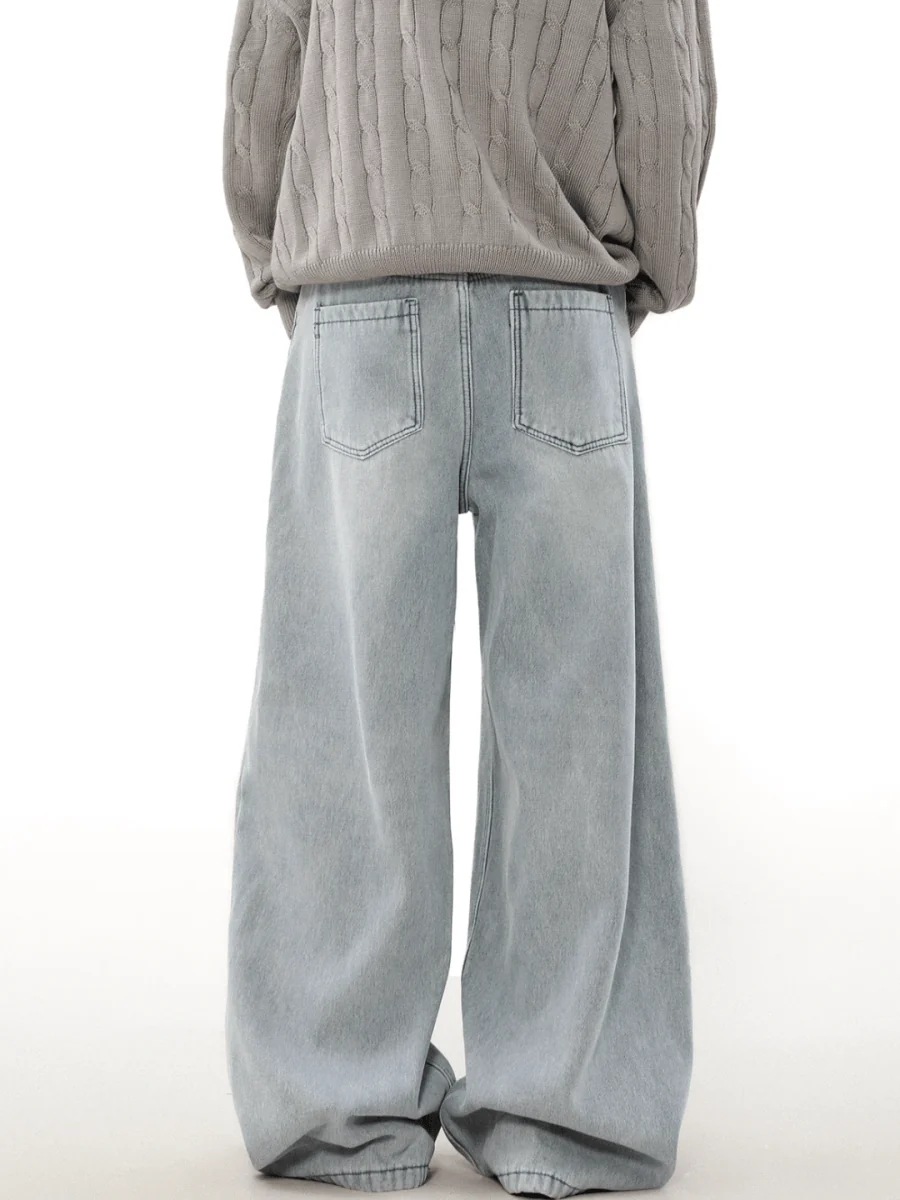 [MRNEARLY] loose straight washed jeans st1847