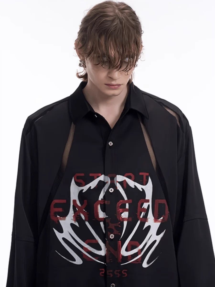 [STARTEXCEEDEND] Skeleton printing LOGO Jacket + Bottoms st1871