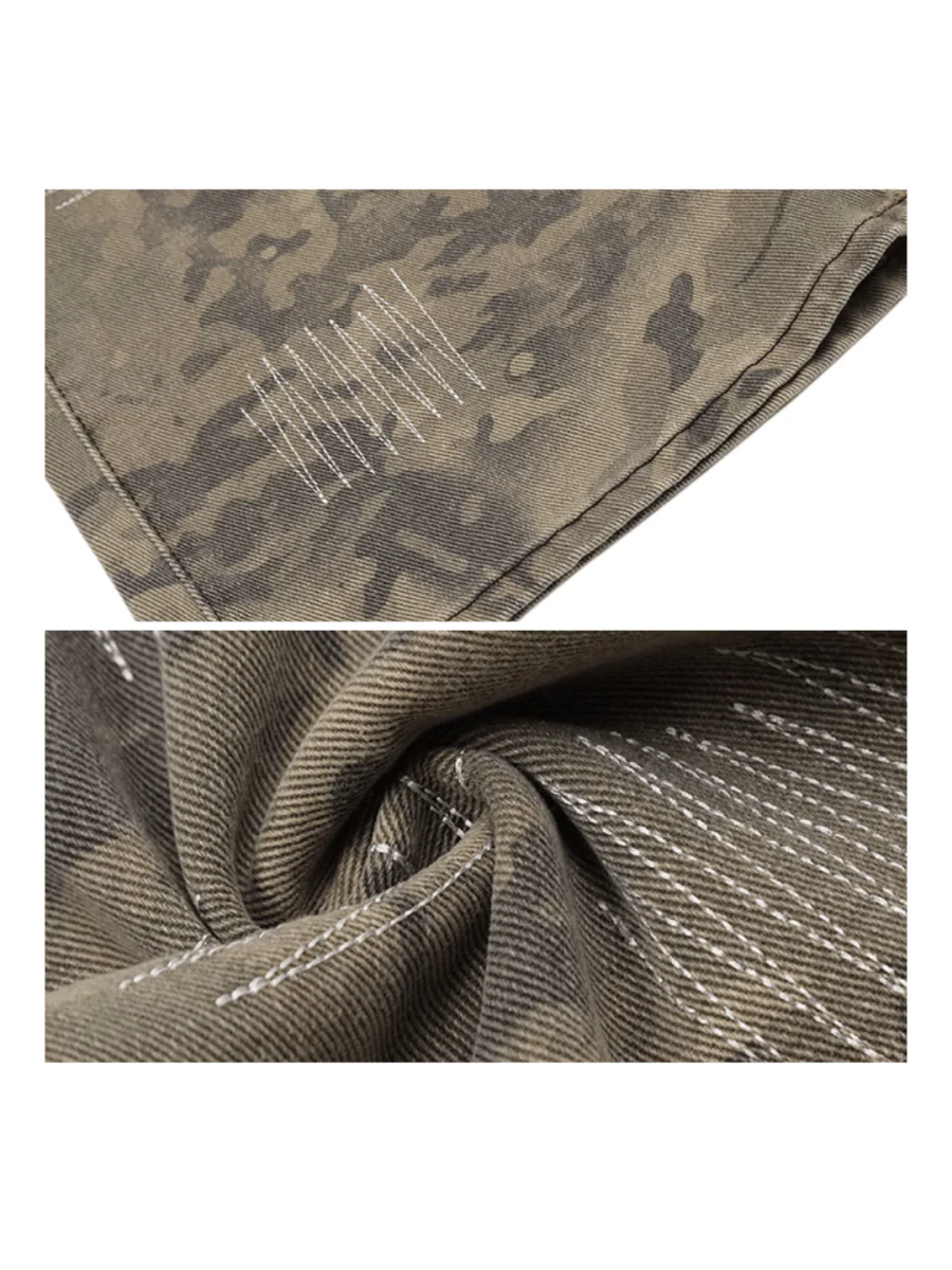 [MRNEARLY] camouflage loose straight jeans st1848