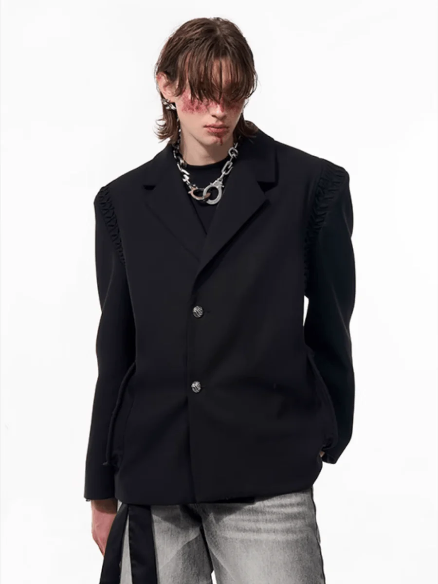 [STARTEXCEEDEND] two-piece layered suit jacket st1877