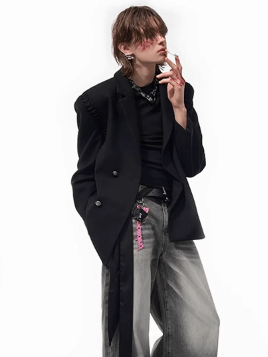 [STARTEXCEEDEND] two-piece layered suit jacket st1877