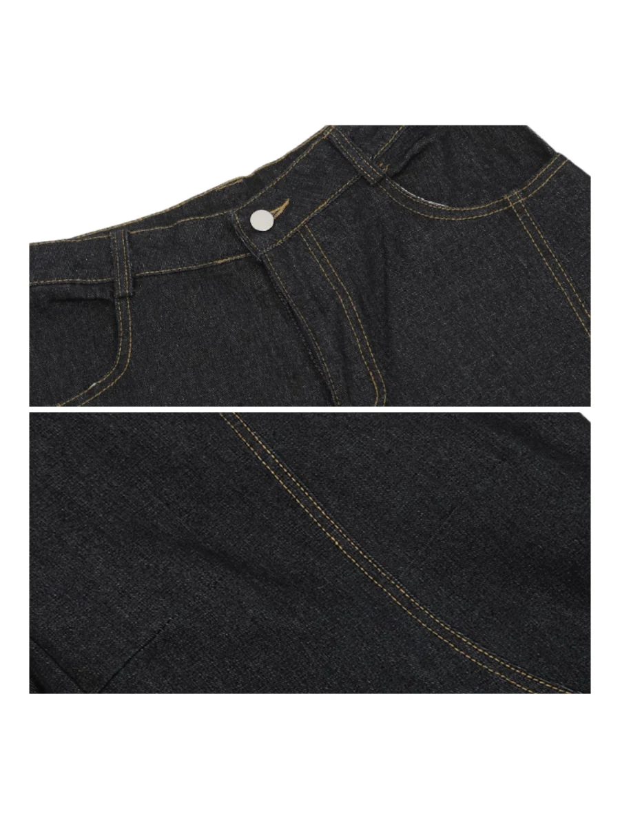 [MRNEARLY] wide leg straight jeans st1845