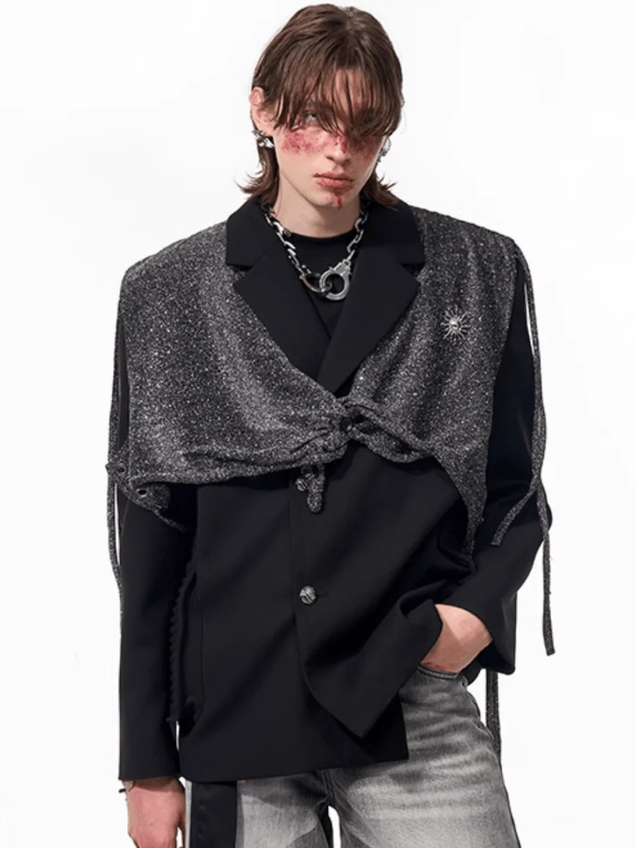 [STARTEXCEEDEND] two-piece layered suit jacket st1877