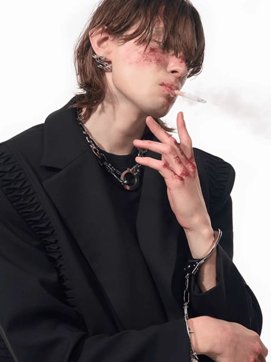 [STARTEXCEEDEND] two-piece layered suit jacket st1877