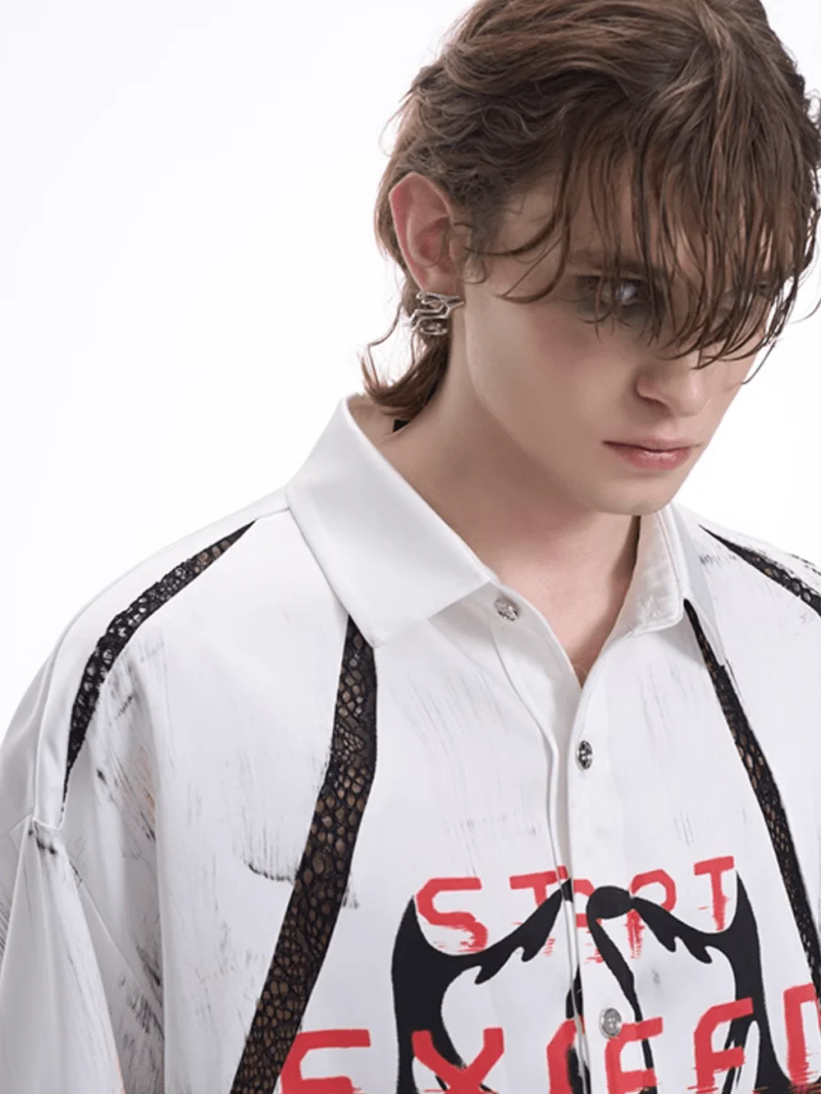 [STARTEXCEEDEND] Skeleton printing LOGO Jacket + Bottoms st1871