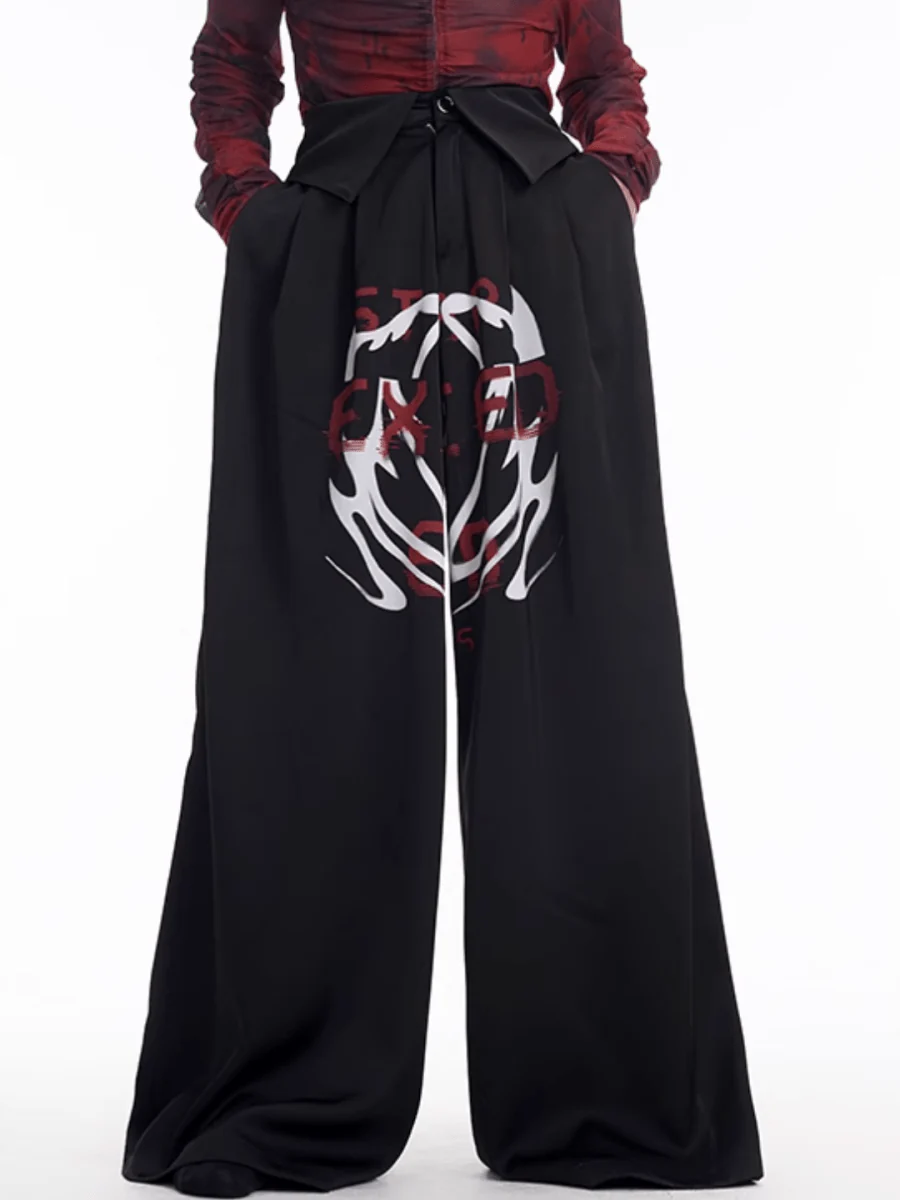 [STARTEXCEEDEND] Skeleton printing LOGO Jacket + Bottoms st1871