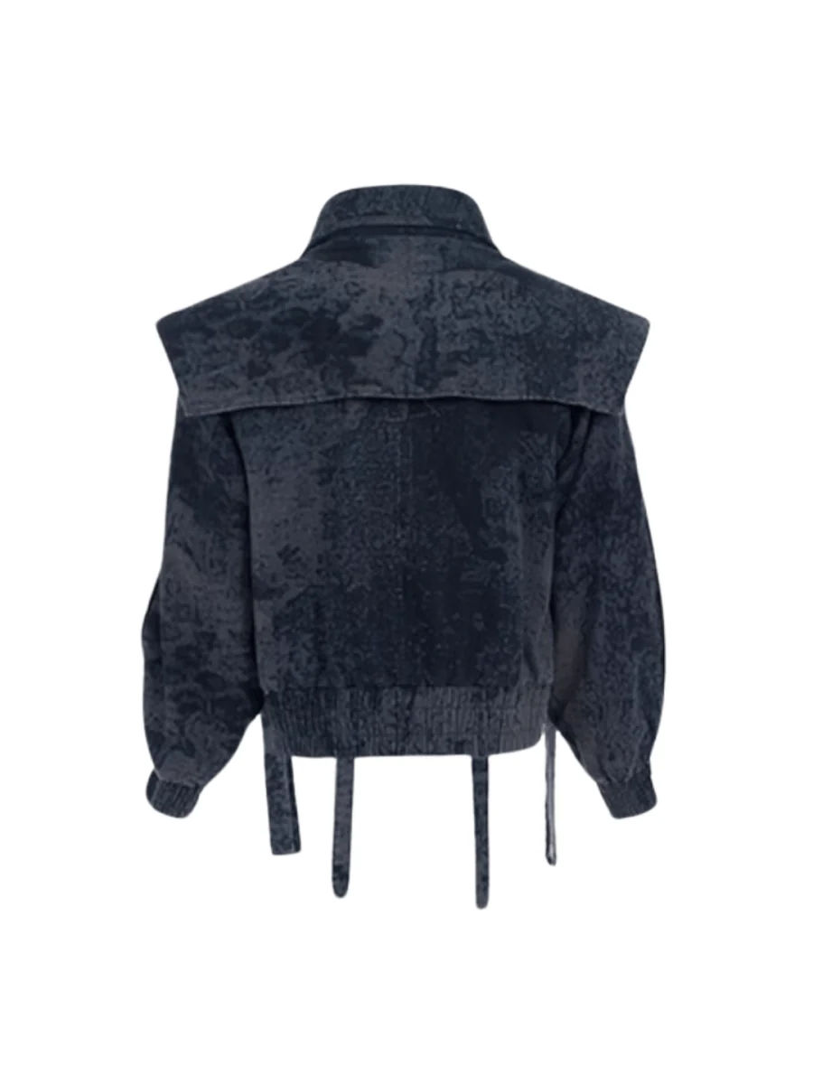 [STARTEXCEEDEND] Zipper structure splicing Jacket + Bottoms st1878