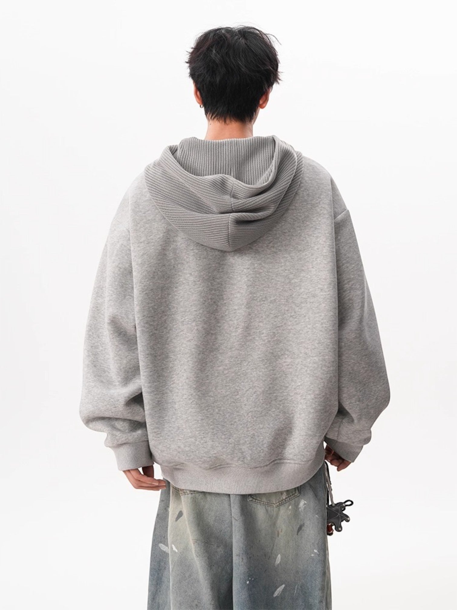 두꺼운 니트 후드티 st5047