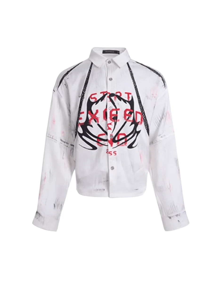 [STARTEXCEEDEND] Skeleton printing LOGO Jacket + Bottoms st1871