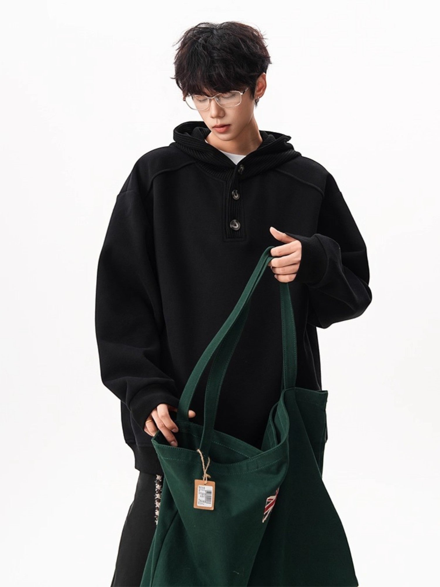 두꺼운 니트 후드티 st5047