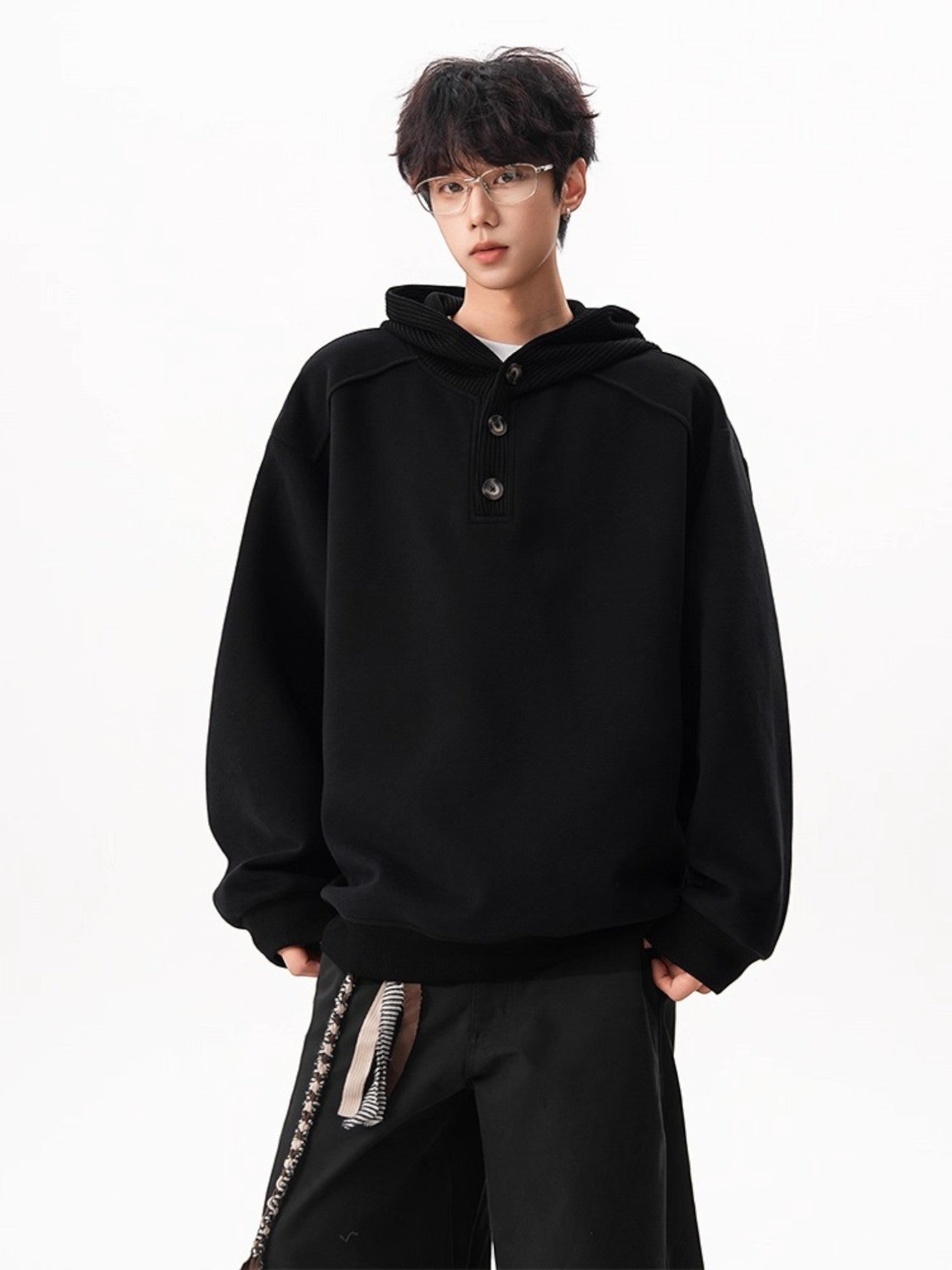 두꺼운 니트 후드티 st5047