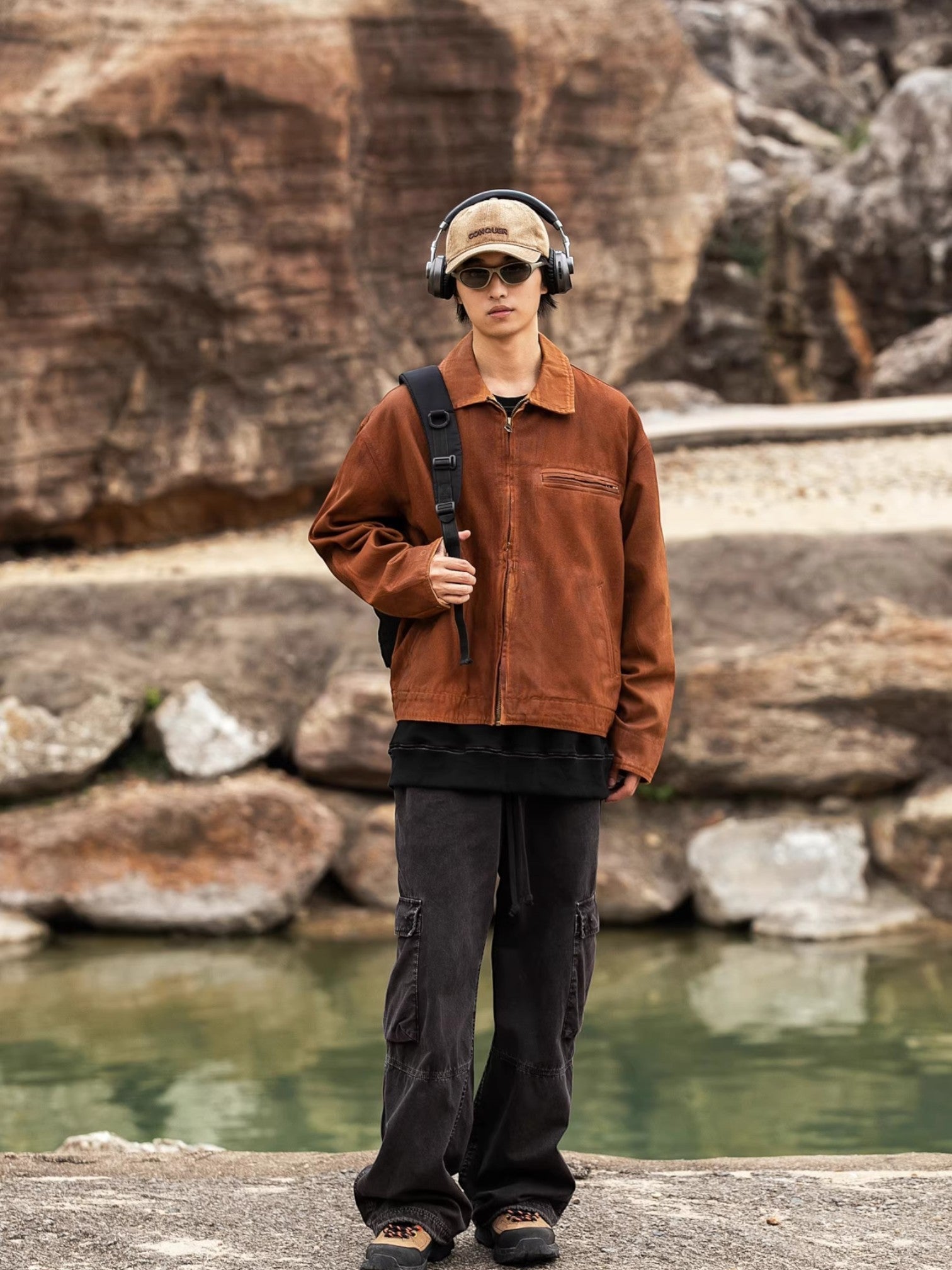 [제티티] 디트로이트 칼라 다이드 재킷 st5037