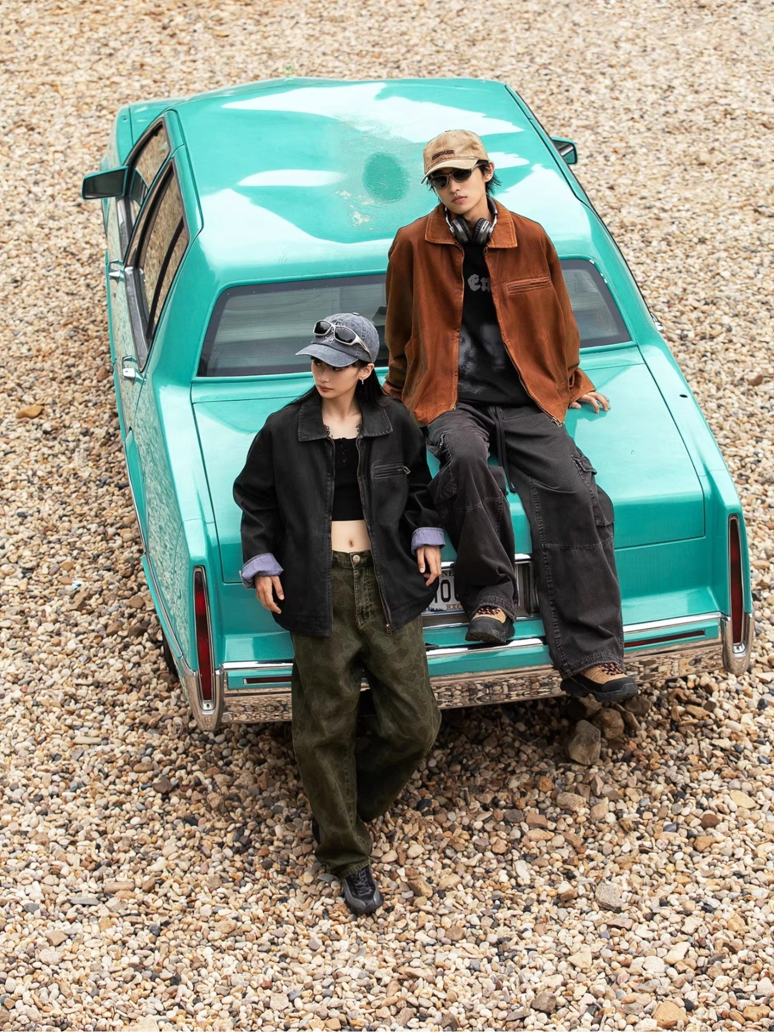 [제티티] 디트로이트 칼라 다이드 재킷 st5037